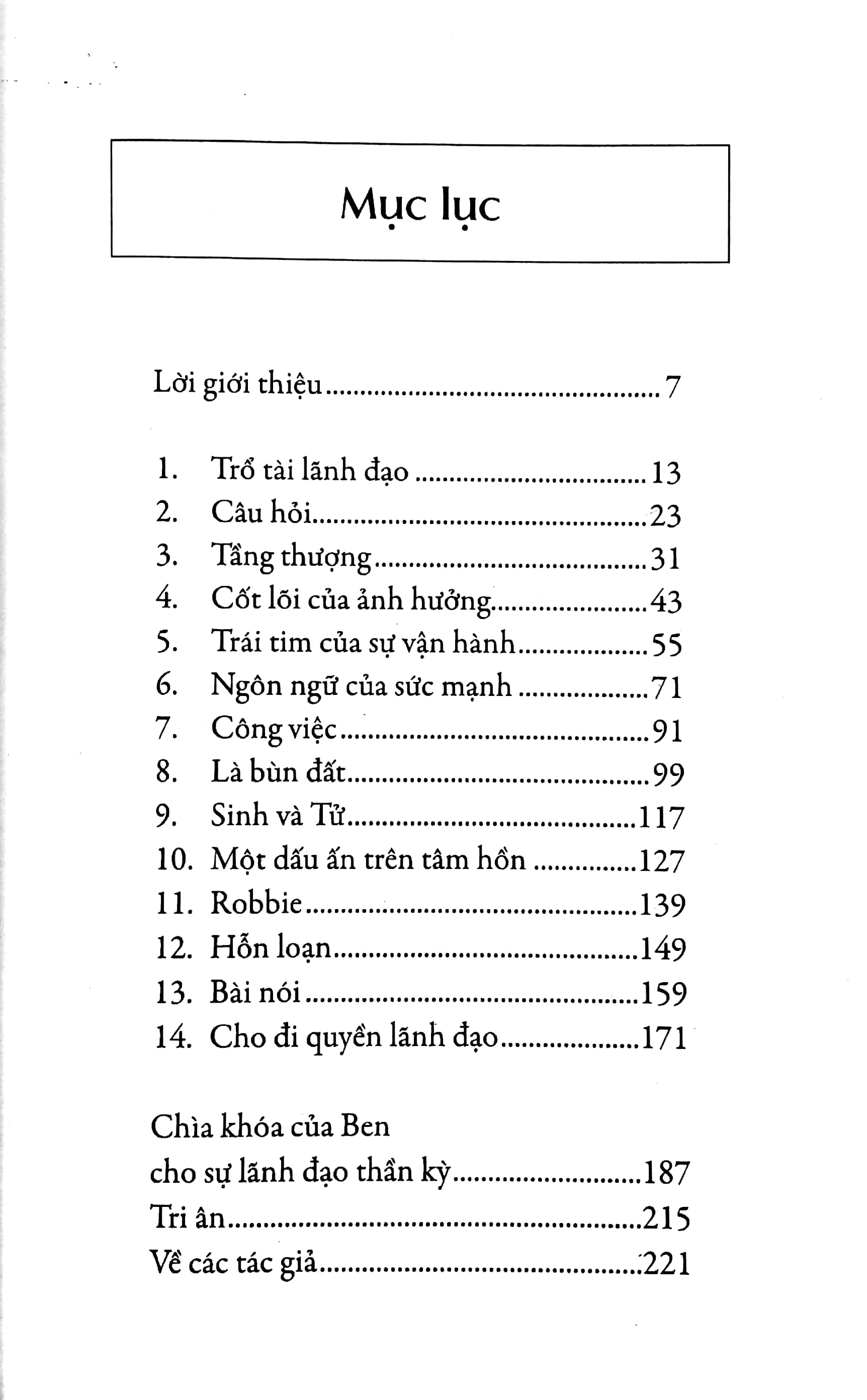 nhà lãnh đạo dám cho đi