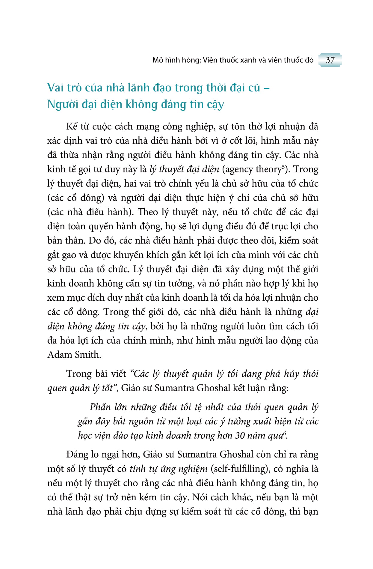 nhà lãnh đạo đáng tin cậy