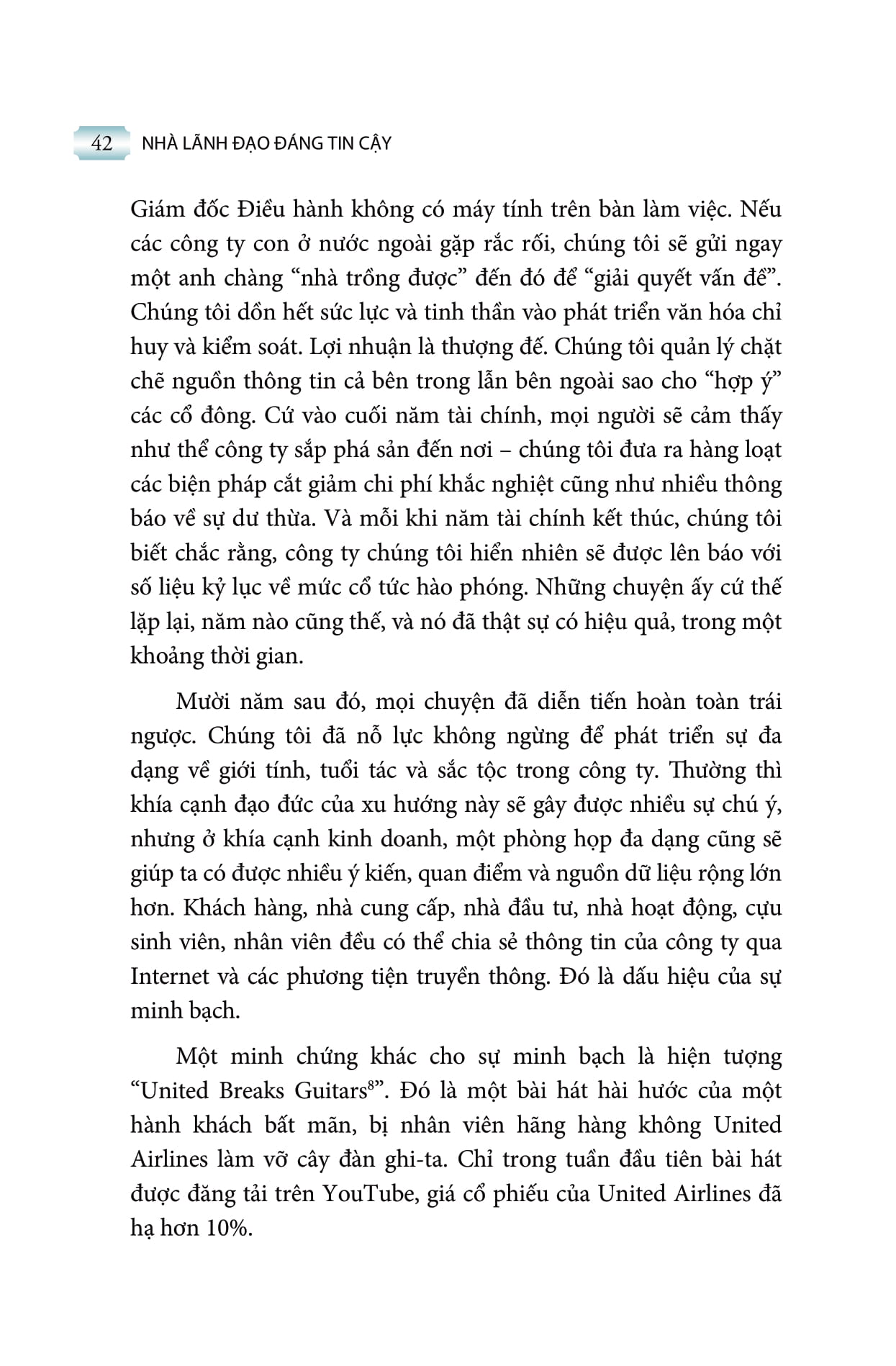 nhà lãnh đạo đáng tin cậy