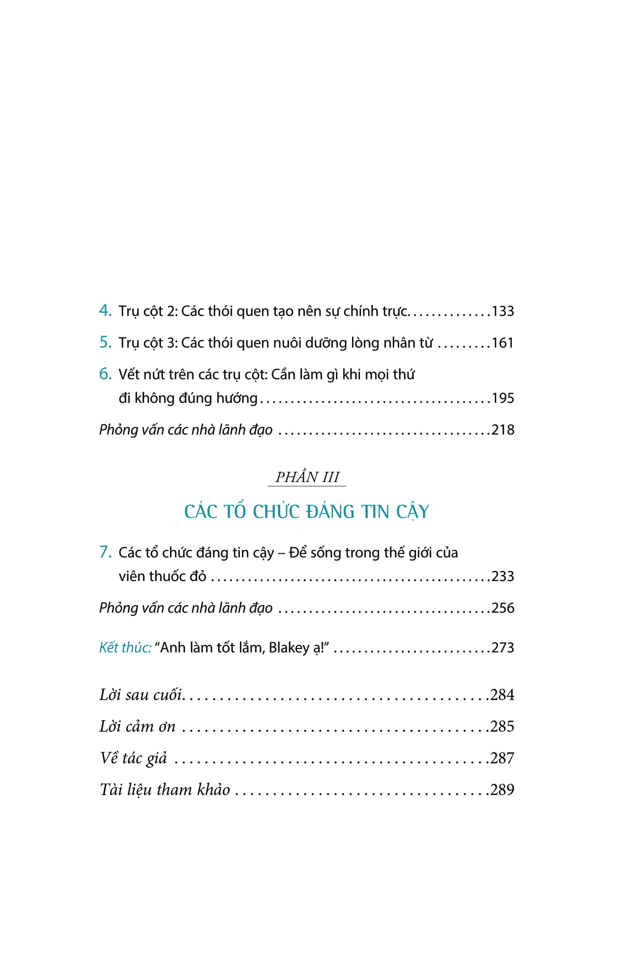 nhà lãnh đạo đáng tin cậy