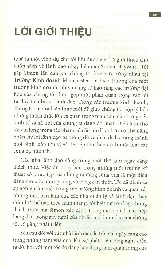 nhà lãnh đạo nhạy bén - cách để tạo ra một doanh nghiệp nhạy bén trong kỷ nguyên kỹ thuật số