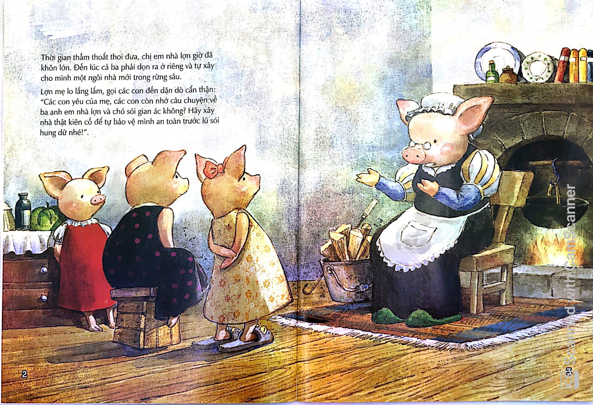 nhà lãnh đạo nhí - ba chị em lợn con