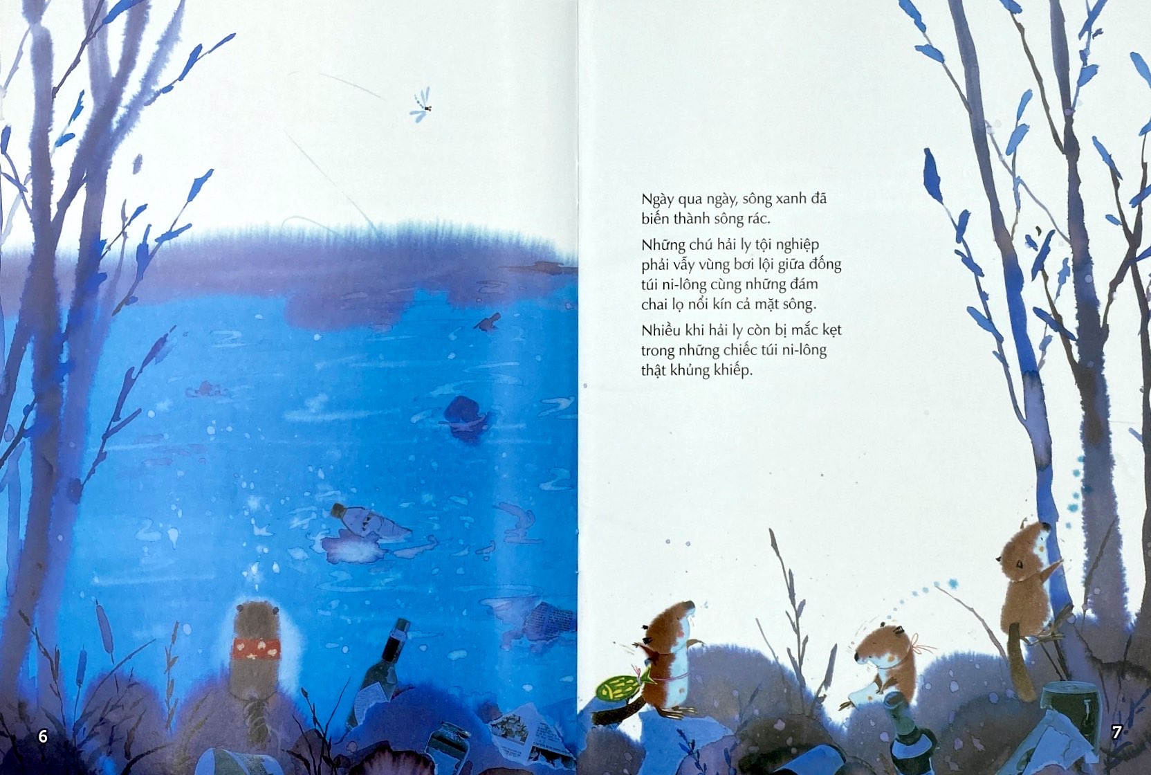 nhà lãnh đạo nhí - hải ly nhỏ bên dòng sông xanh