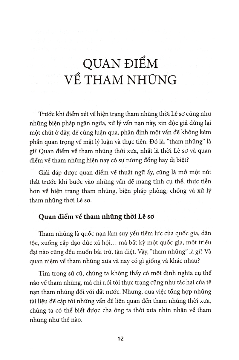 nhà lê sơ (1428 - 1527) với công cuộc chống nạn sâu dân, mọt nước
