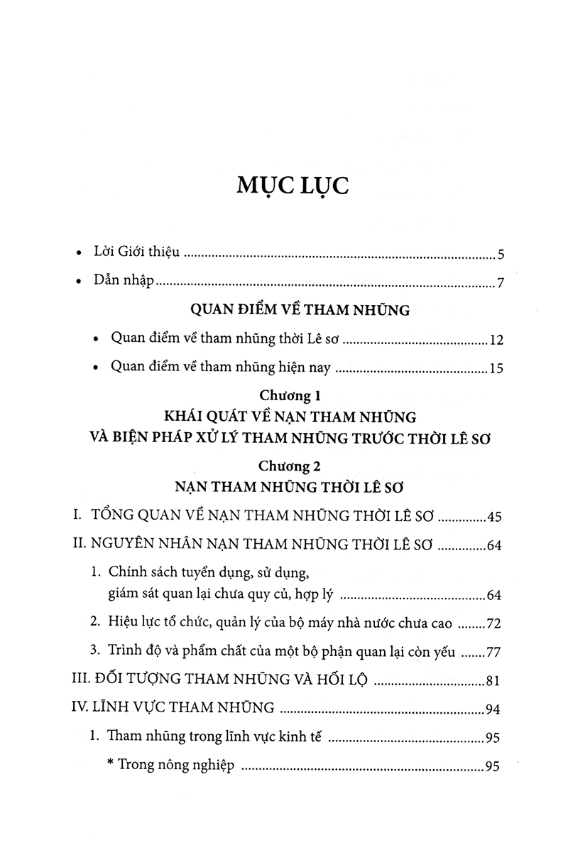 nhà lê sơ (1428 - 1527) với công cuộc chống nạn sâu dân, mọt nước