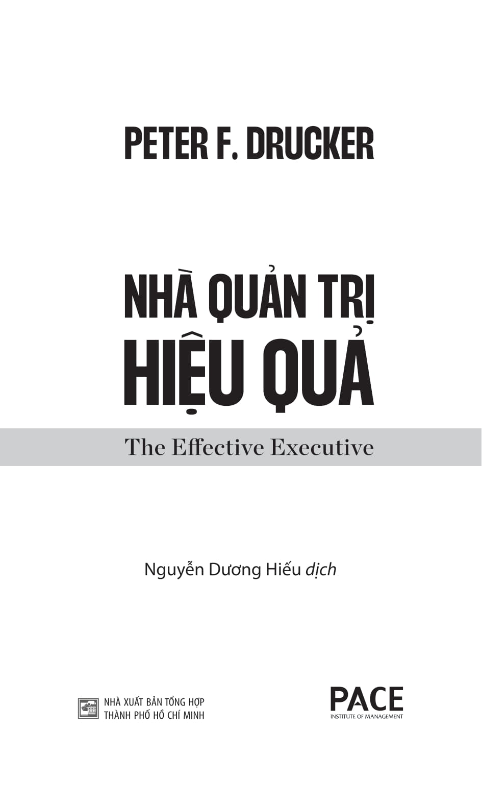 nhà quản trị hiệu quả - the effective executive