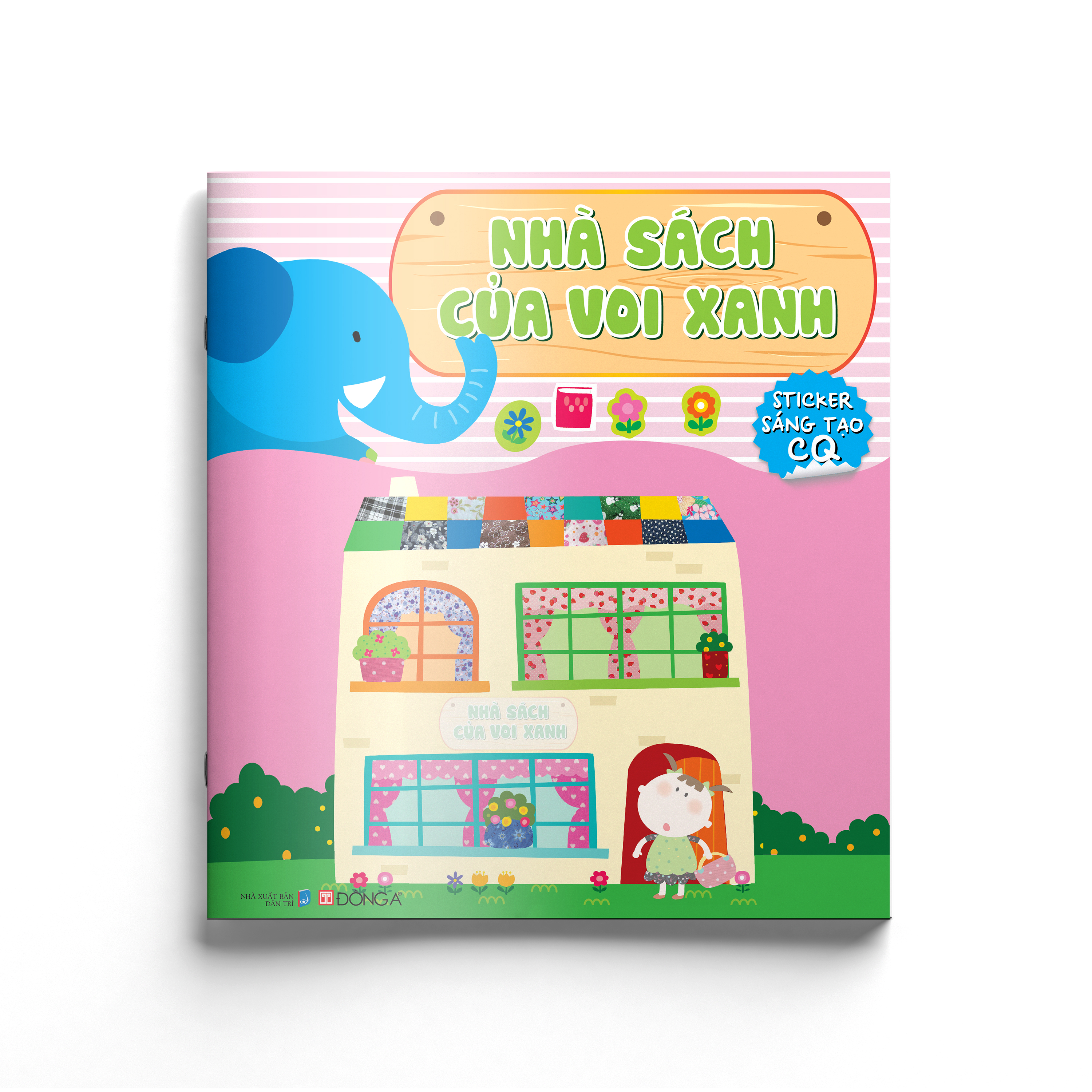 nhà sách của voi xanh - sticker sáng tạo cq