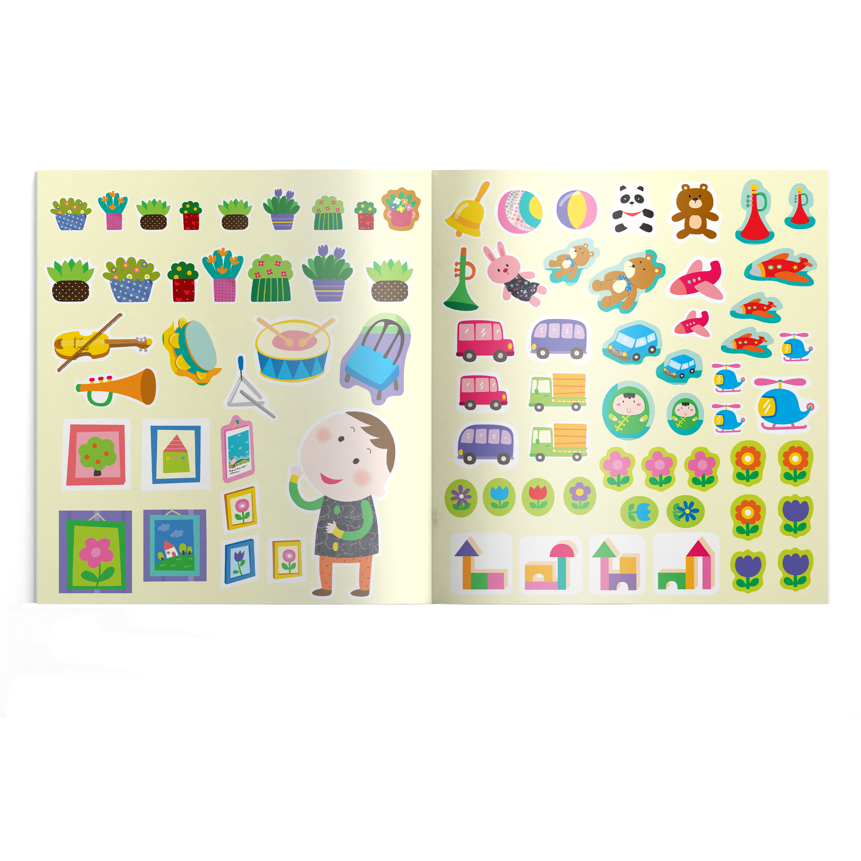 nhà sách của voi xanh - sticker sáng tạo cq