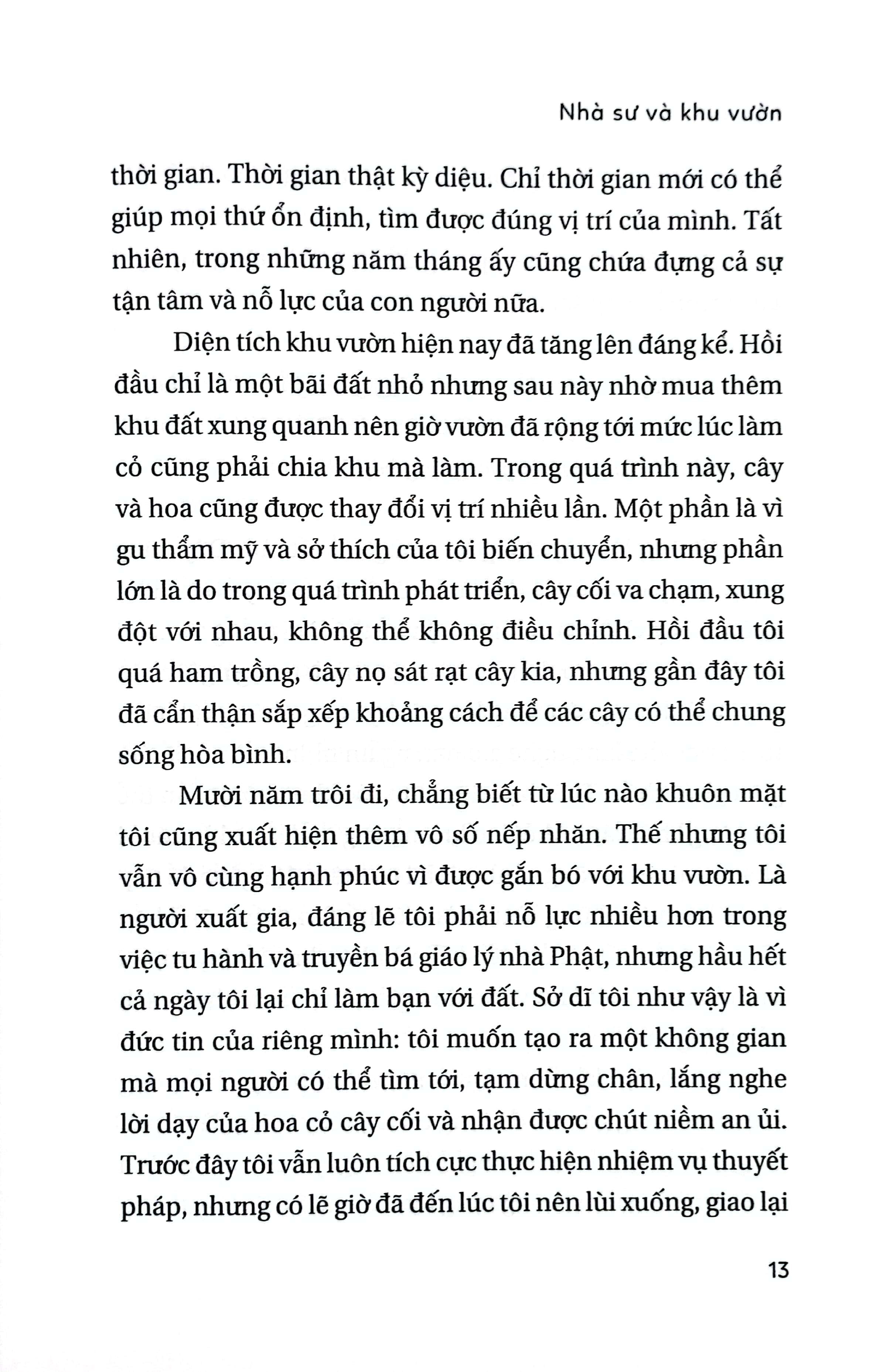 nhà sư và khu vườn