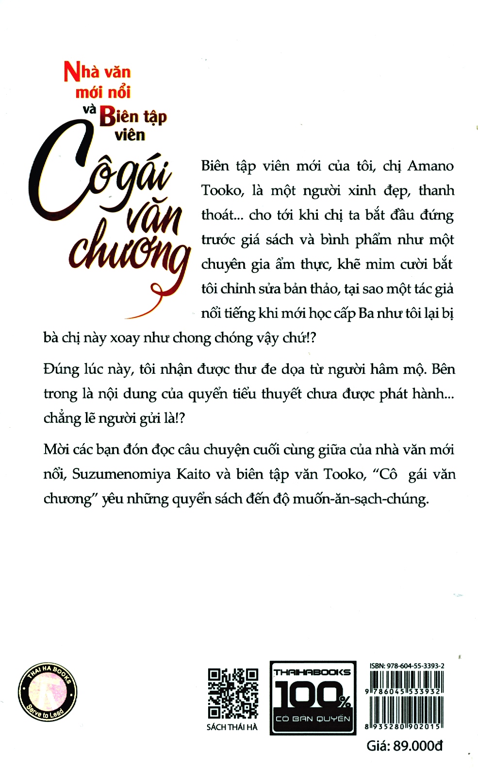 nhà văn mới nổi và biên tập viên - cô gái văn chương