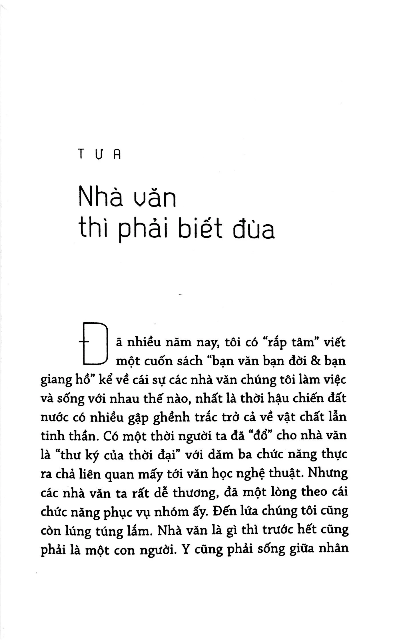 nhà văn thì phải biết đùa - trung trung đỉnh