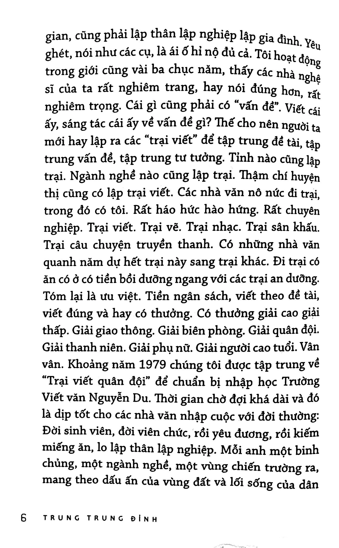 nhà văn thì phải biết đùa - trung trung đỉnh