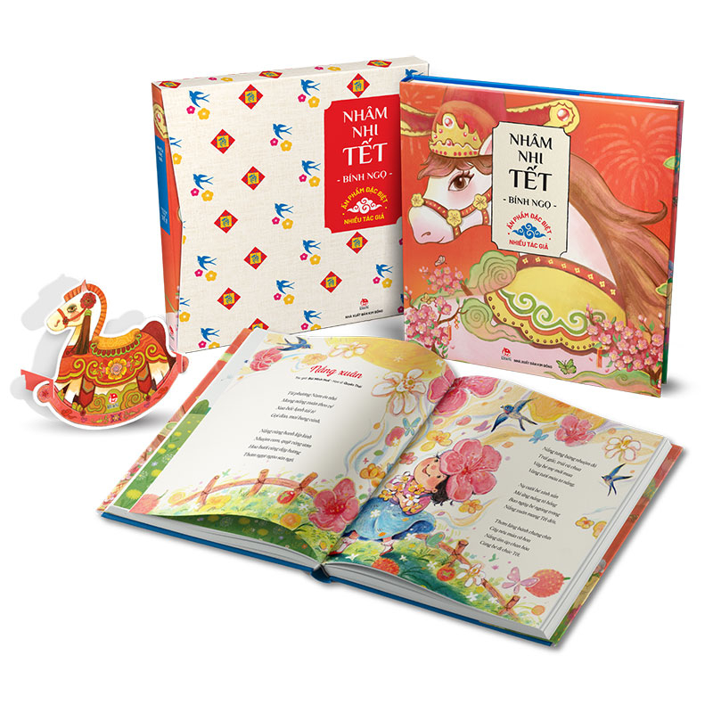 Nhâm Nhi Tết Bính Ngọ - Ấn Phẩm Đặc Biệt - Bìa Cứng - Tặng Kèm Mô Hình Lắp Ráp Hình Ngựa Gỗ