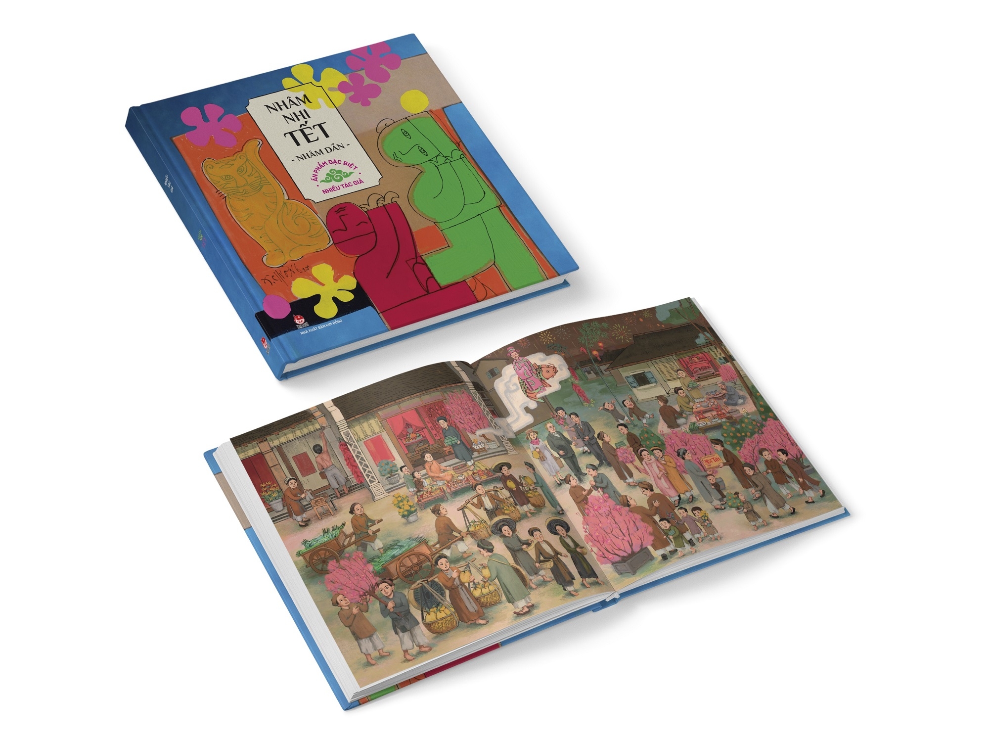 Nham Nhi Tet Nham Dan - 2022 - An Ban Dac Biet (Bia Cung) - Tang Kem Postcard + Bo 5 Phong Bao Li Xi