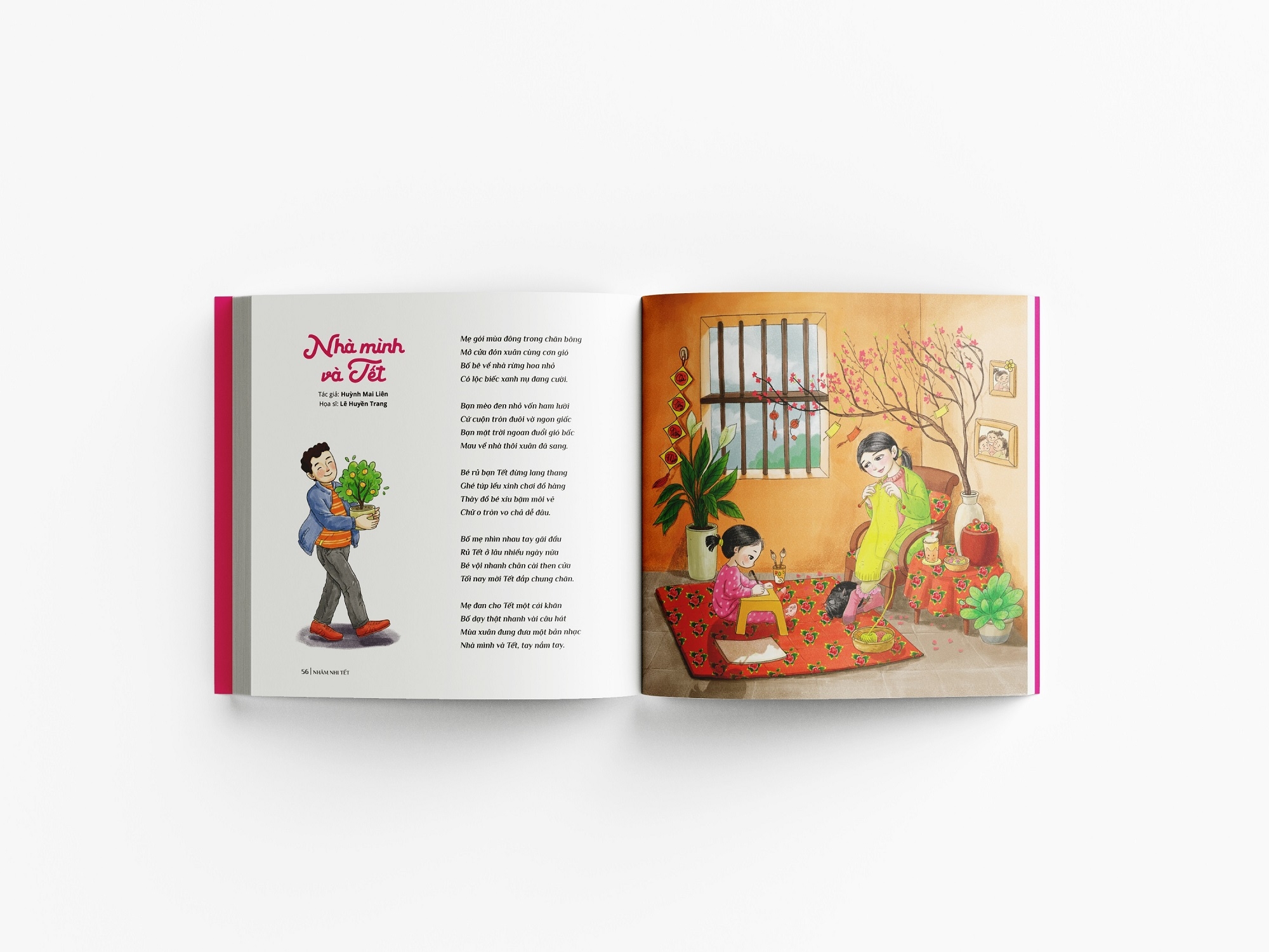 Nham Nhi Tet Nham Dan - 2022 - An Ban Dac Biet (Bia Cung) - Tang Kem Postcard + Bo 5 Phong Bao Li Xi