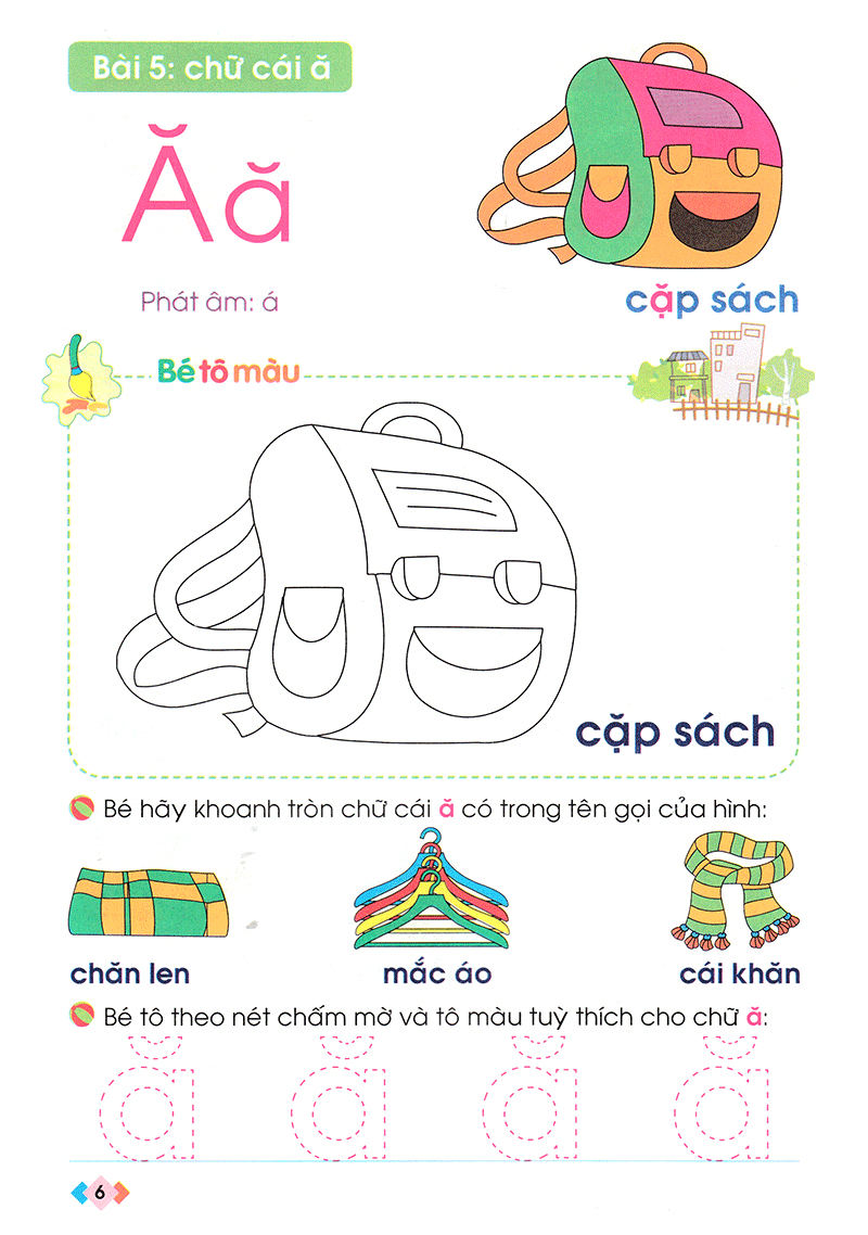 nhận biết và làm quen với chữ cái (dành cho trẻ 4 - 5 tuổi)