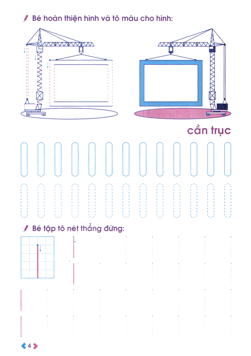 nhận biết và làm quen với nét cơ bản (dành cho trẻ 4 - 5 tuổi)