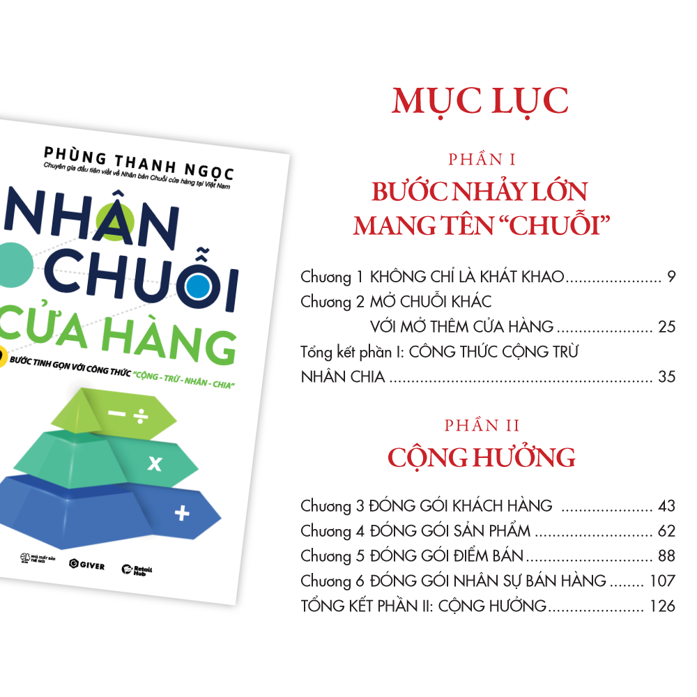 nhân chuỗi cửa hàng - 9 bước đóng gói và xây dựng hệ thống chuỗi tinh gọn theo công thức cộng trừ nhân chia