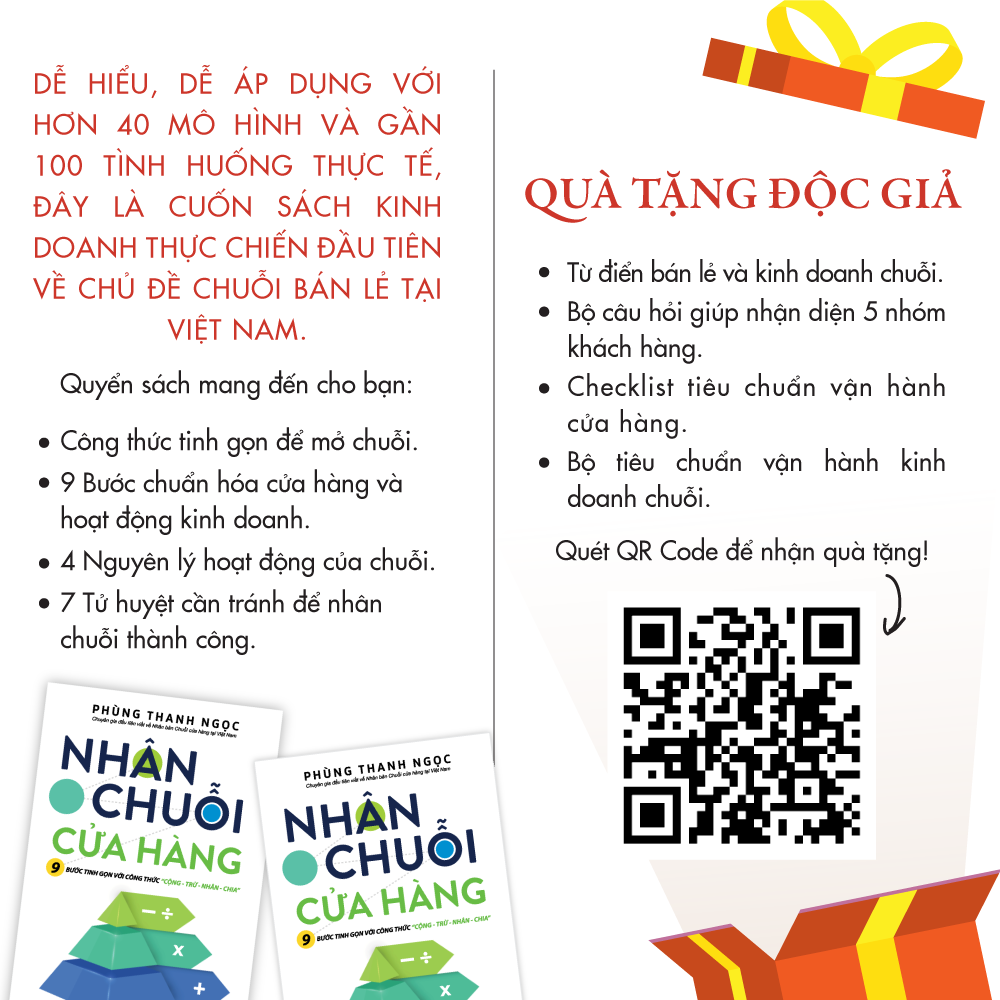 nhân chuỗi cửa hàng - 9 bước đóng gói và xây dựng hệ thống chuỗi tinh gọn theo công thức cộng trừ nhân chia