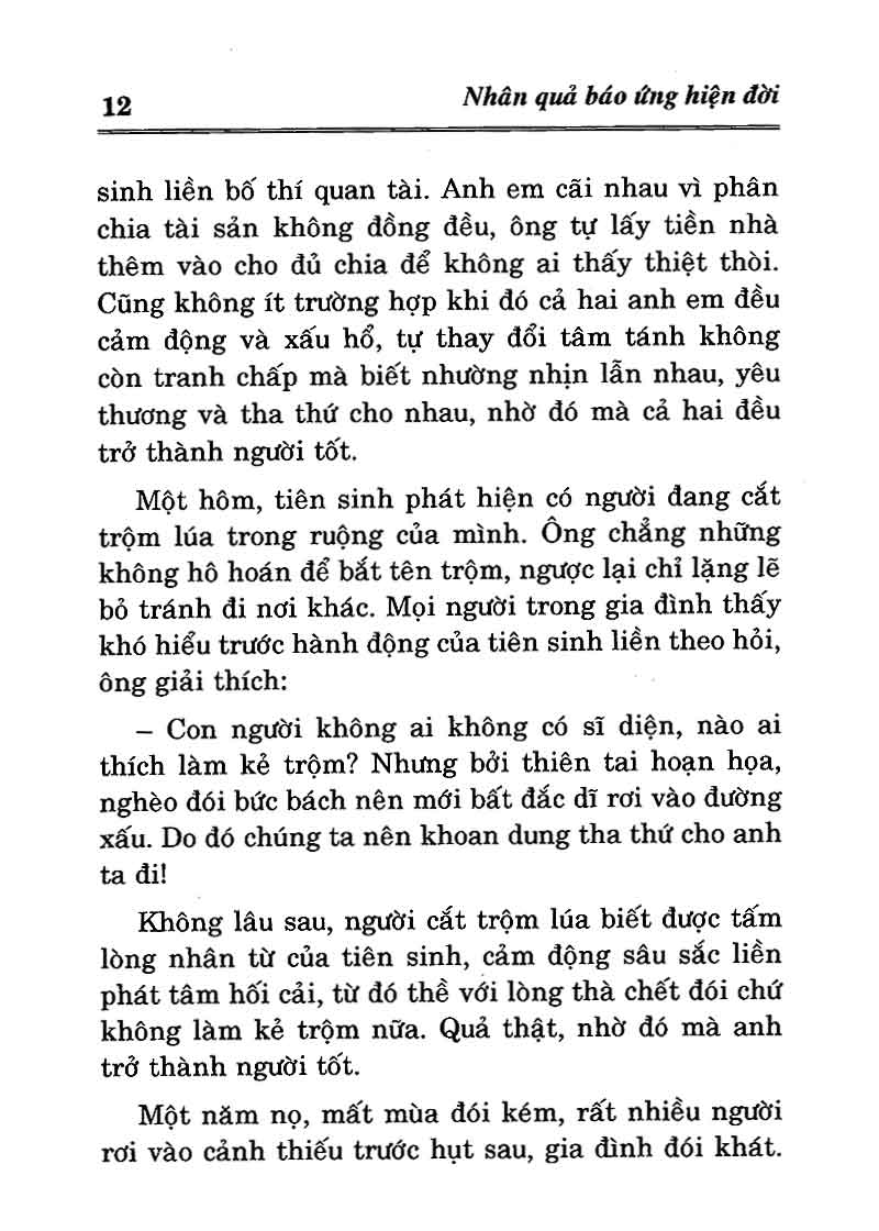 nhân quả - báo ứng hiện đời (tái bản 2024)