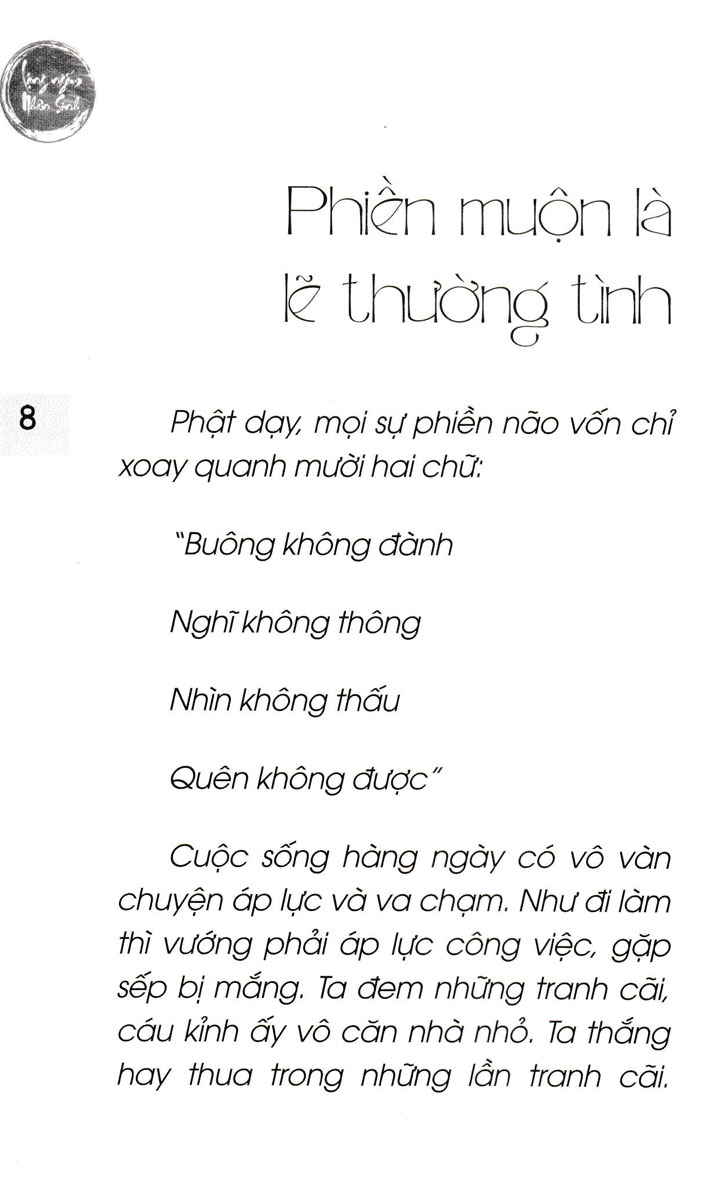 nhân sinh đau khổ bởi không đành lòng