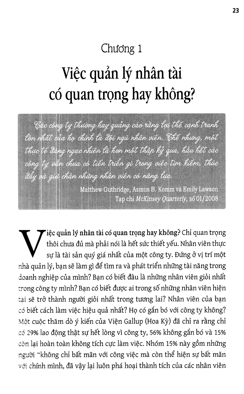 nhân tài của bạn - họ là ai?