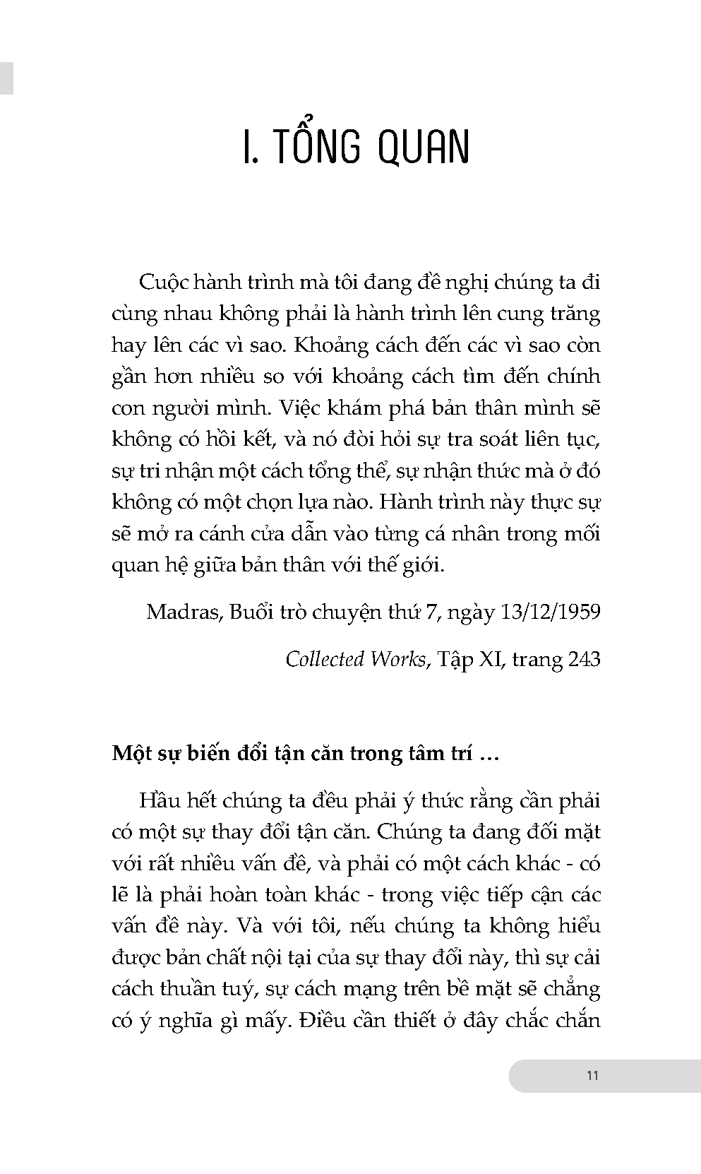 nhận thức không chọn lựa - vượt qua rào cản ý nghĩ và ngôn từ