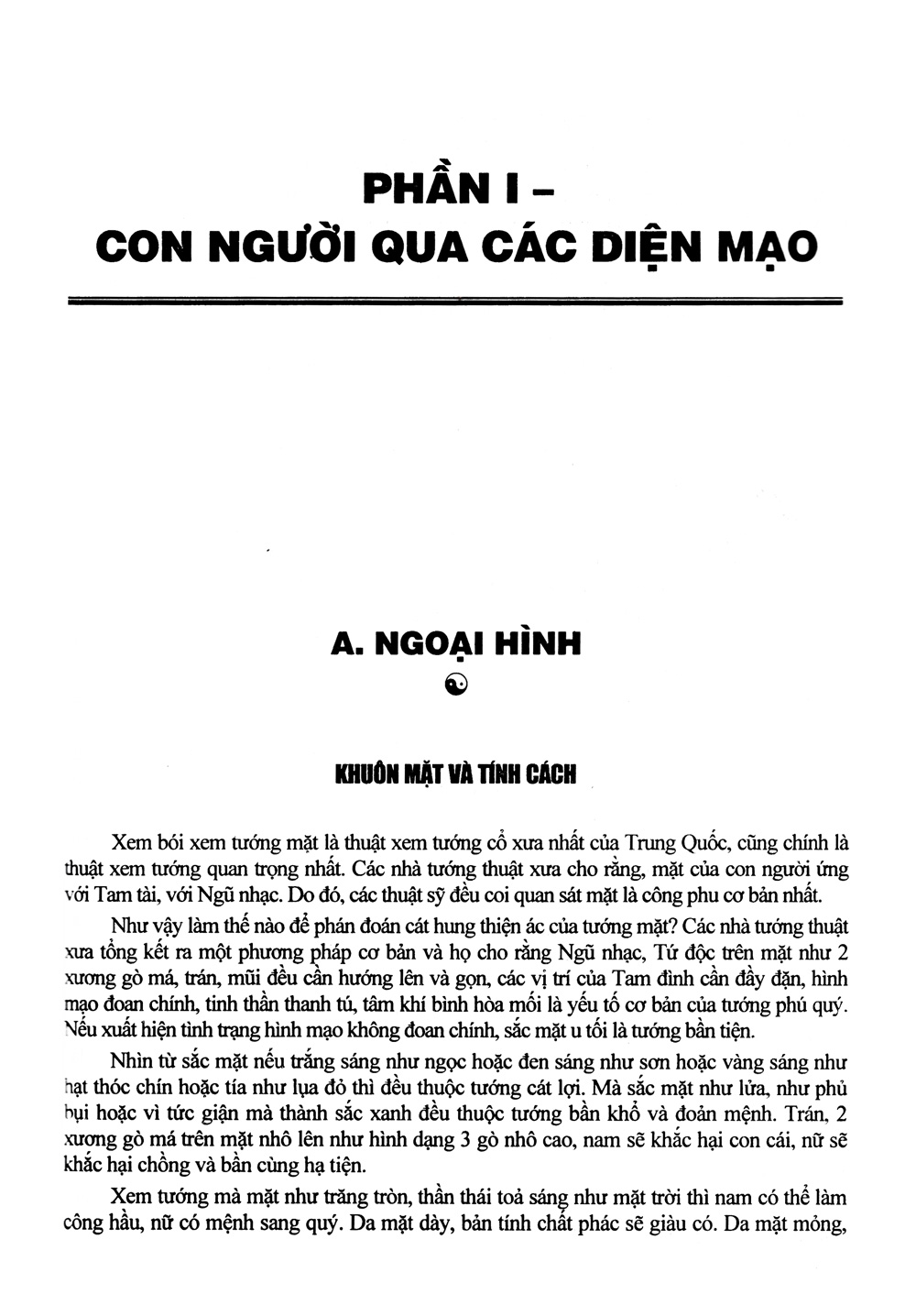 nhân tướng học - nghệ thuật của số phận