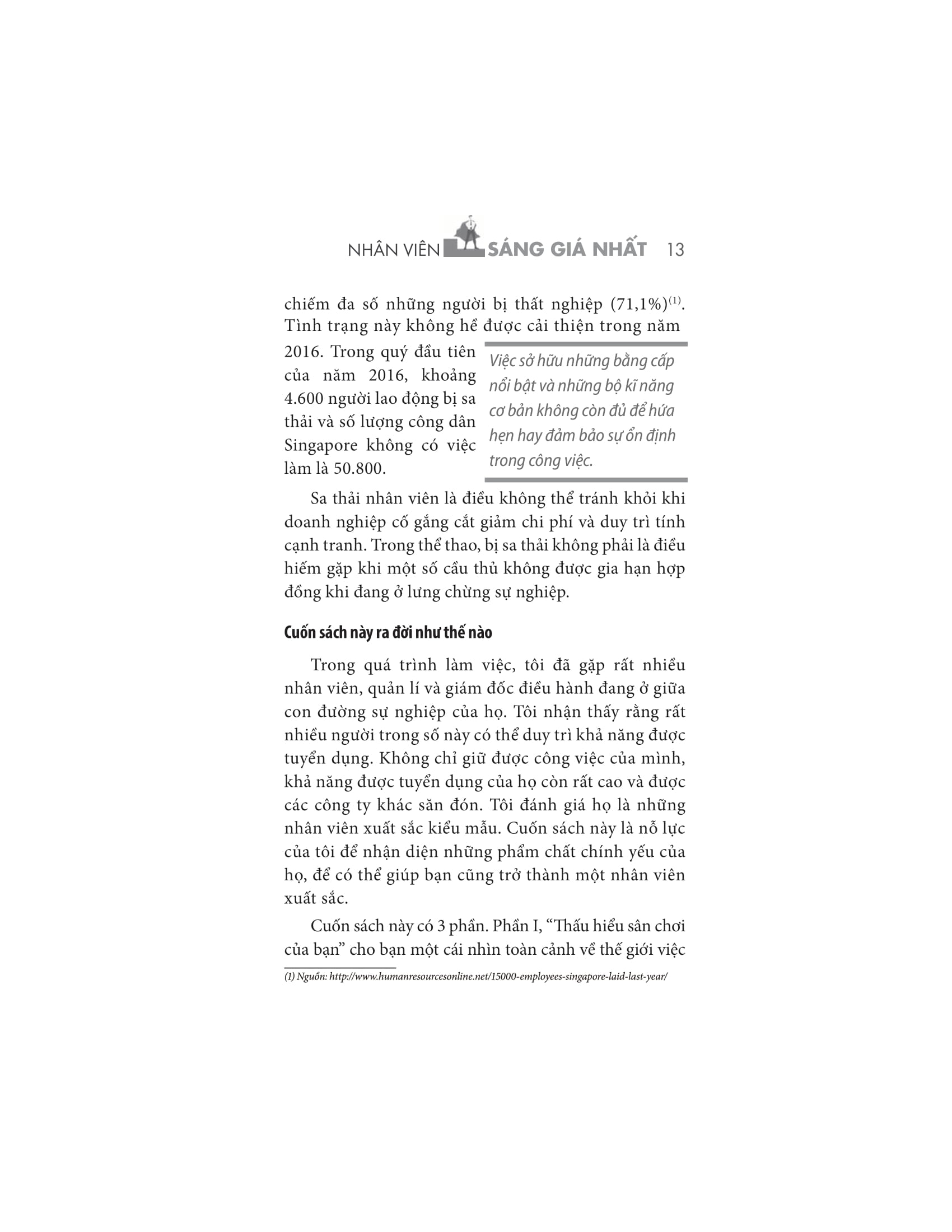 nhân viên sáng giá nhất - chiến thắng trong tuyển dụng - không lo "thất sủng"