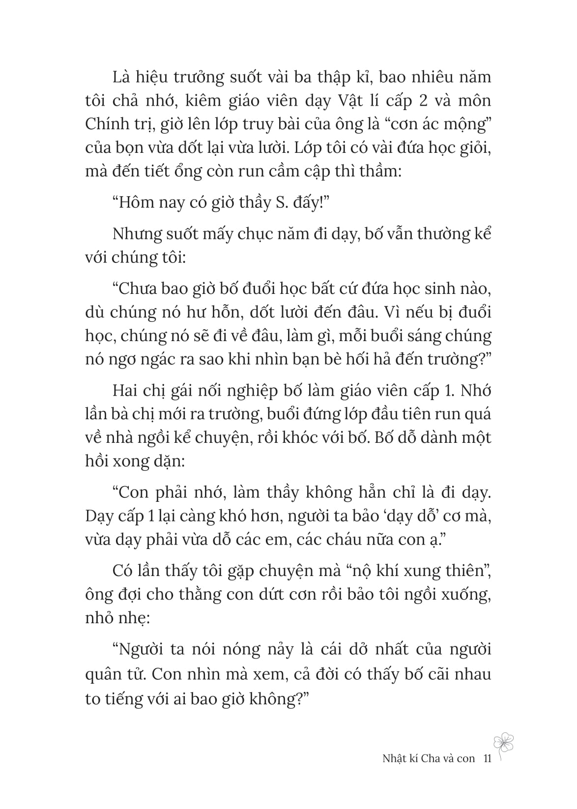 nhật kí cha và con