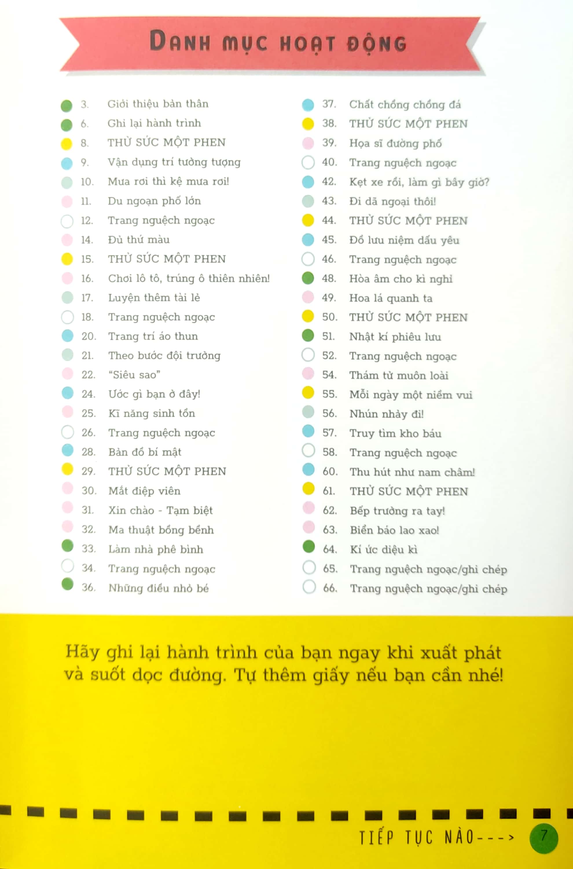 nhật kí phiêu lưu - 50 thử thách cho kì nghỉ siêu lí thú