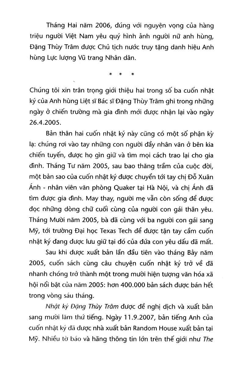 nhật ký đặng thùy trâm (tái bản 2022)