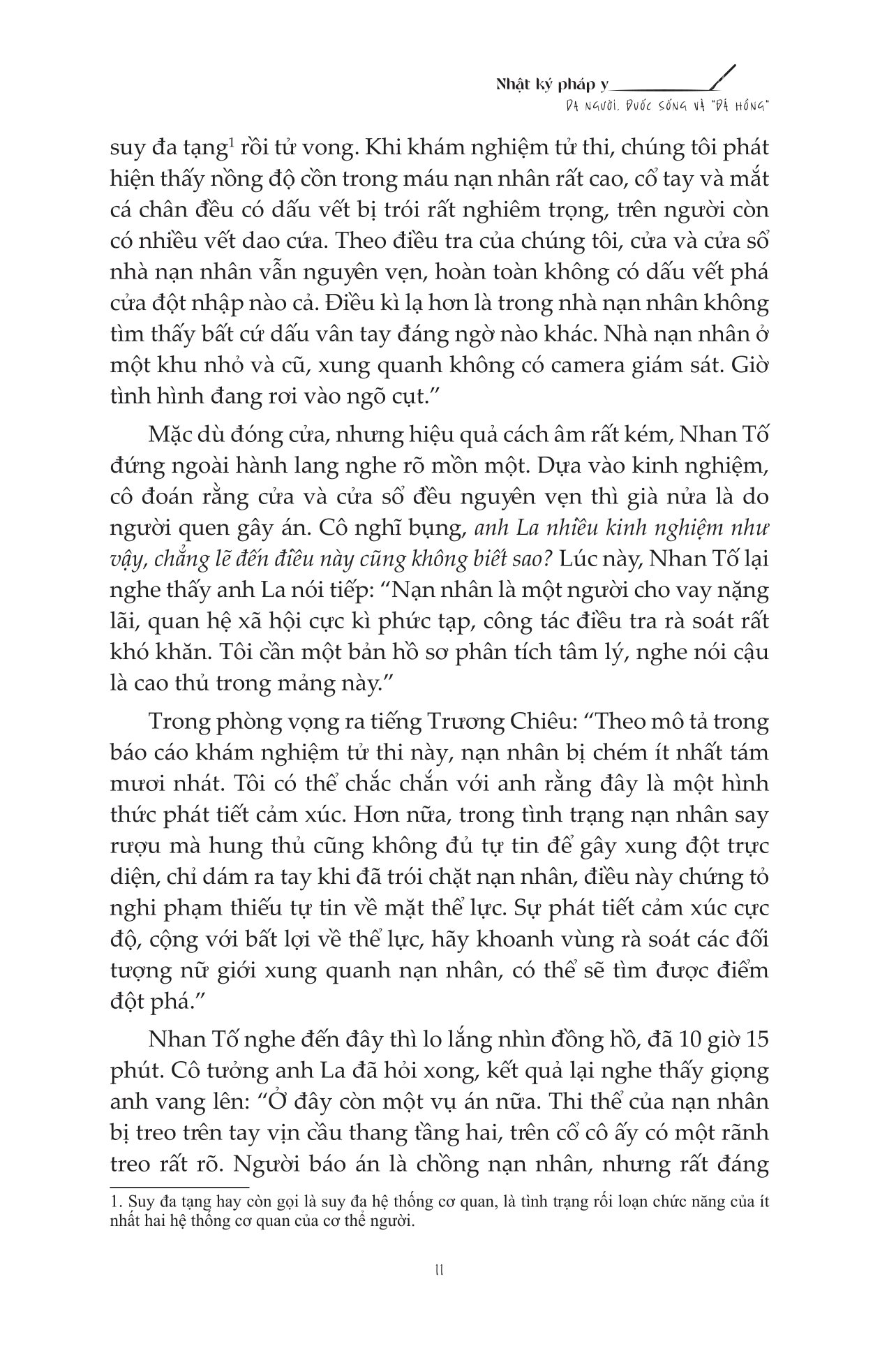 nhật ký pháp y - da người, đuốc sống và “đá hồng"