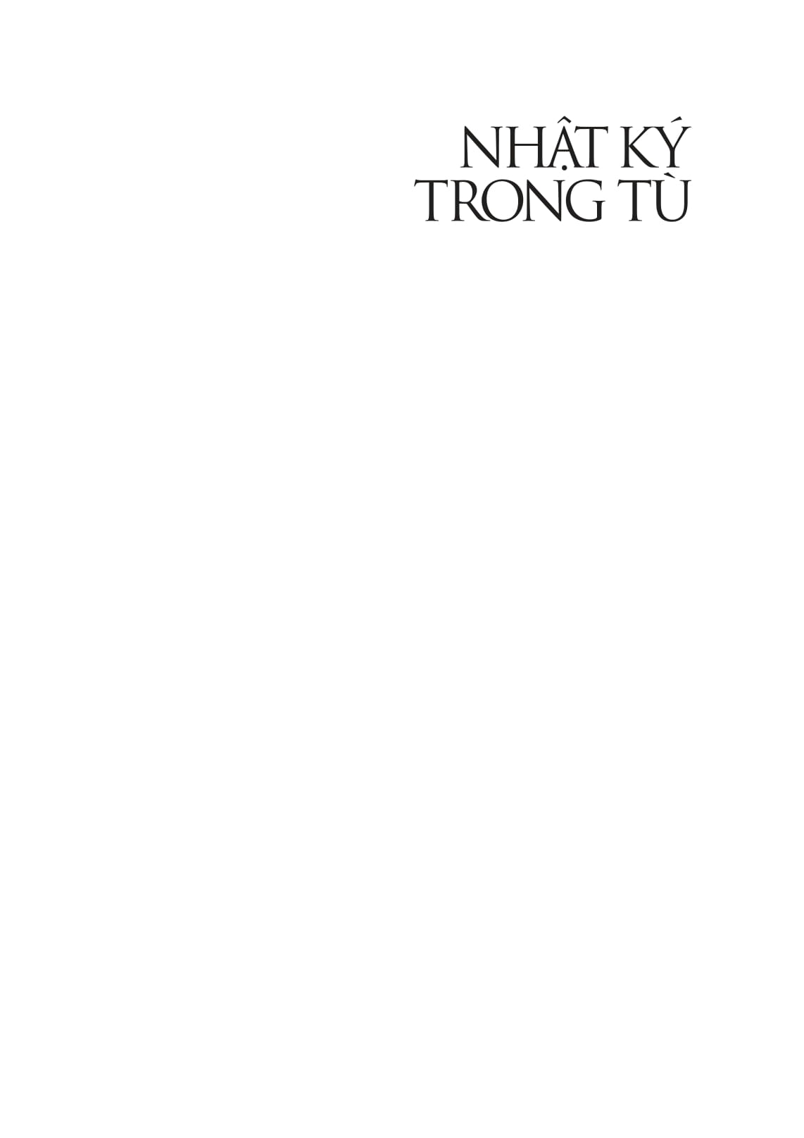 nhật ký trong tù