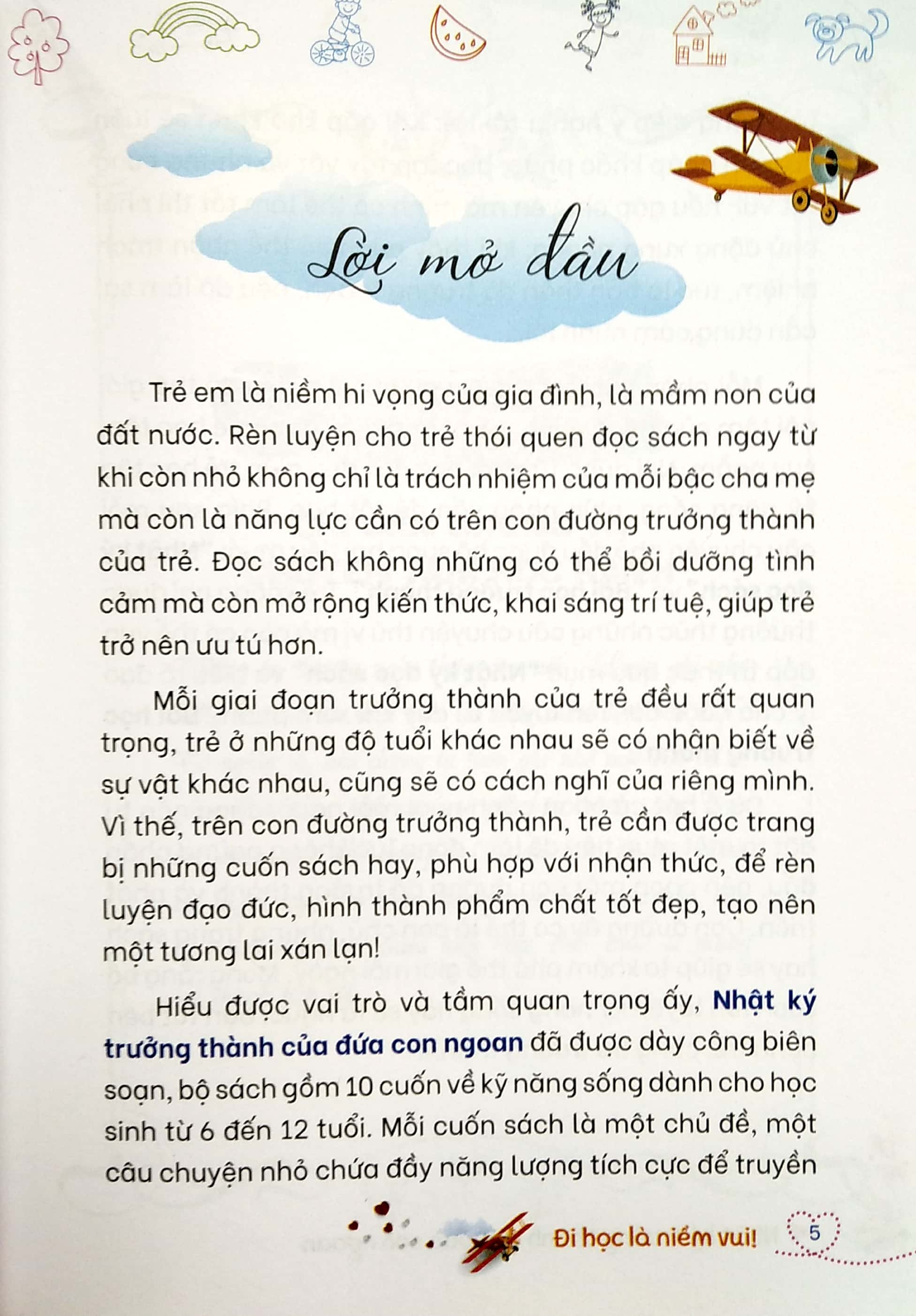 nhật ký trưởng thành của đứa con ngoan - đi học là niềm vui (tái bản 2023)