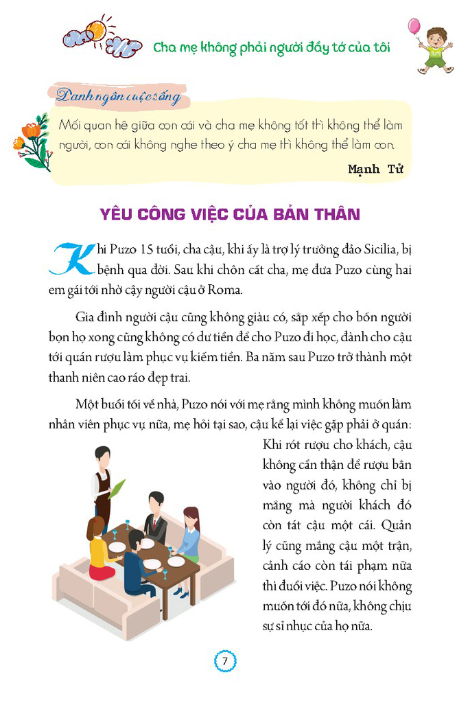nhật ký trưởng thành của đứa trẻ ngoan - cha mẹ không phải người đầy tớ của tôi (tái bản)