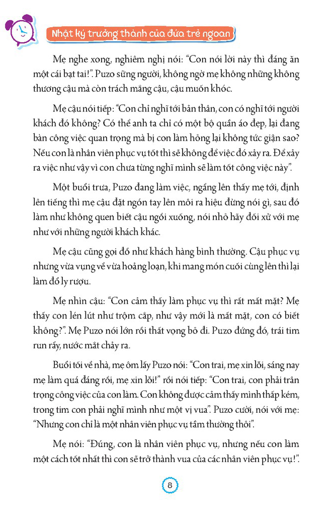 nhật ký trưởng thành của đứa trẻ ngoan - cha mẹ không phải người đầy tớ của tôi (tái bản)