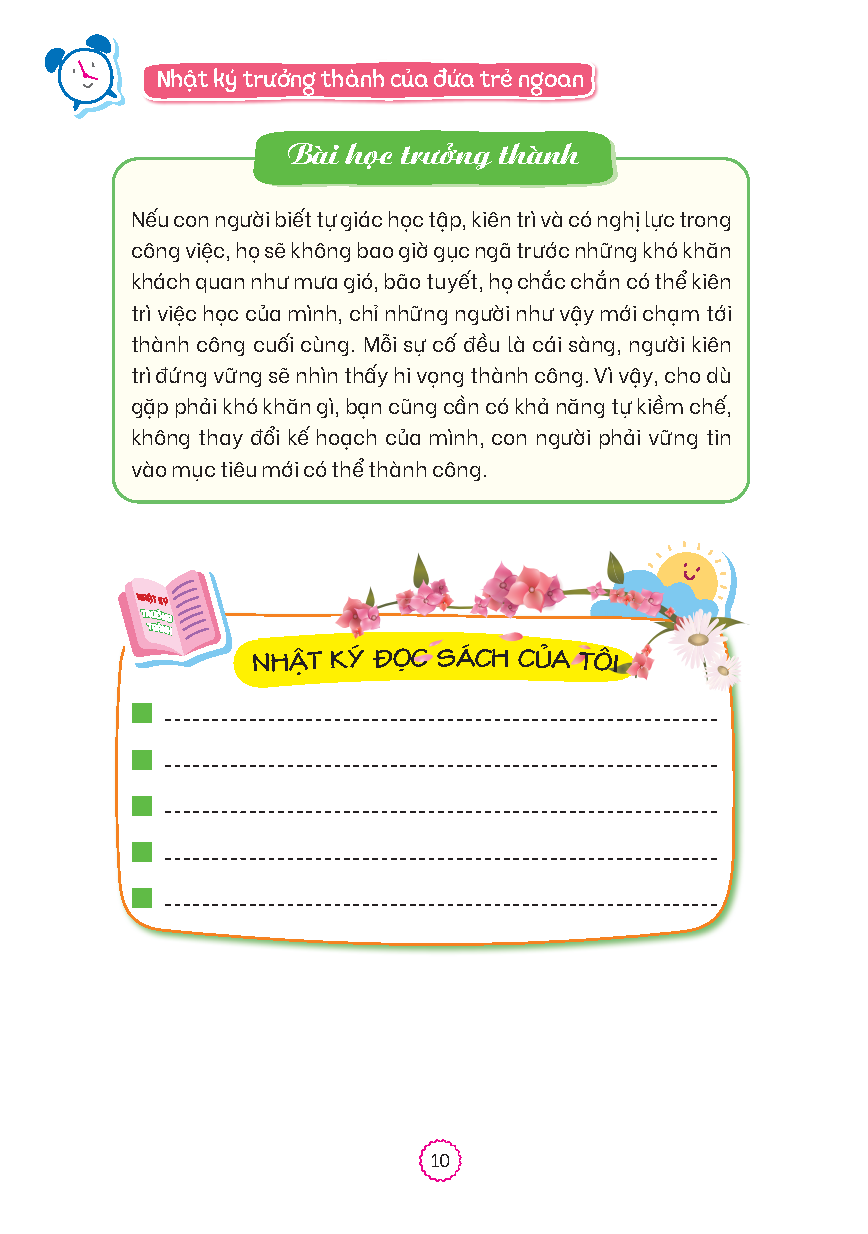 nhật ký trưởng thành của đứa trẻ ngoan - học cách làm chủ bản thân (tái bản 2023)