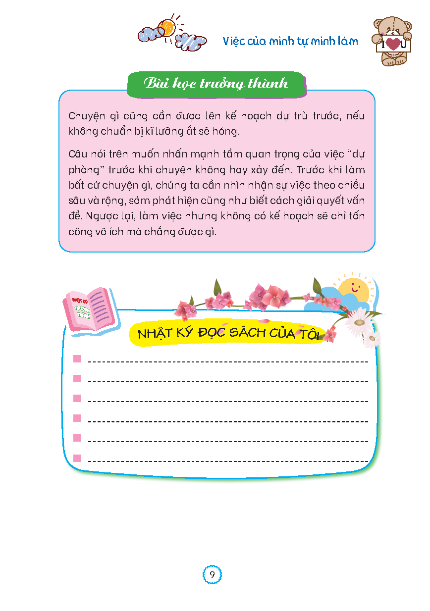 nhật ký trưởng thành của đứa trẻ ngoan - việc của mình tự mình làm (tái bản 2023)