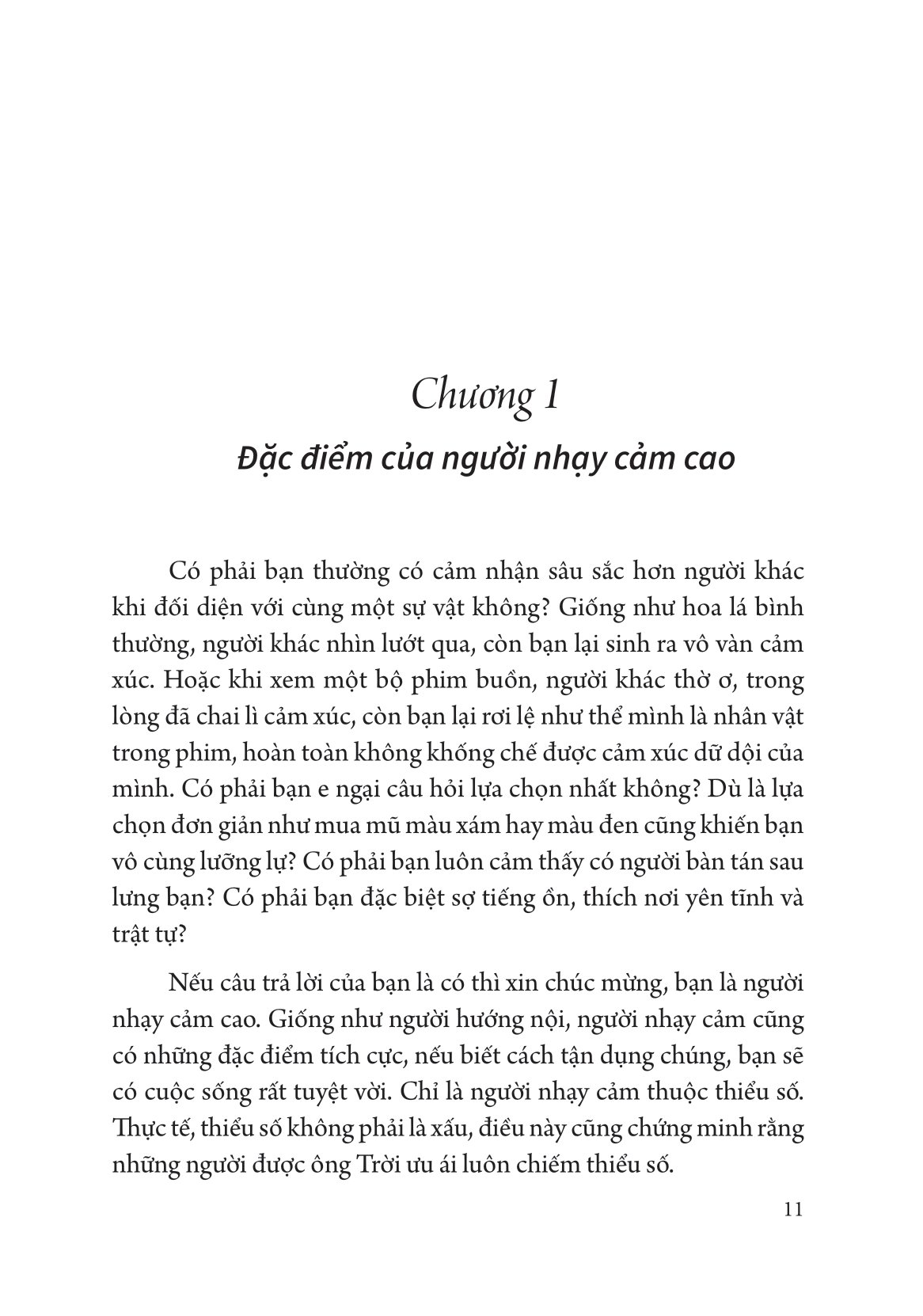 nhạy cảm - tư chất trời ban không nên lãng phí