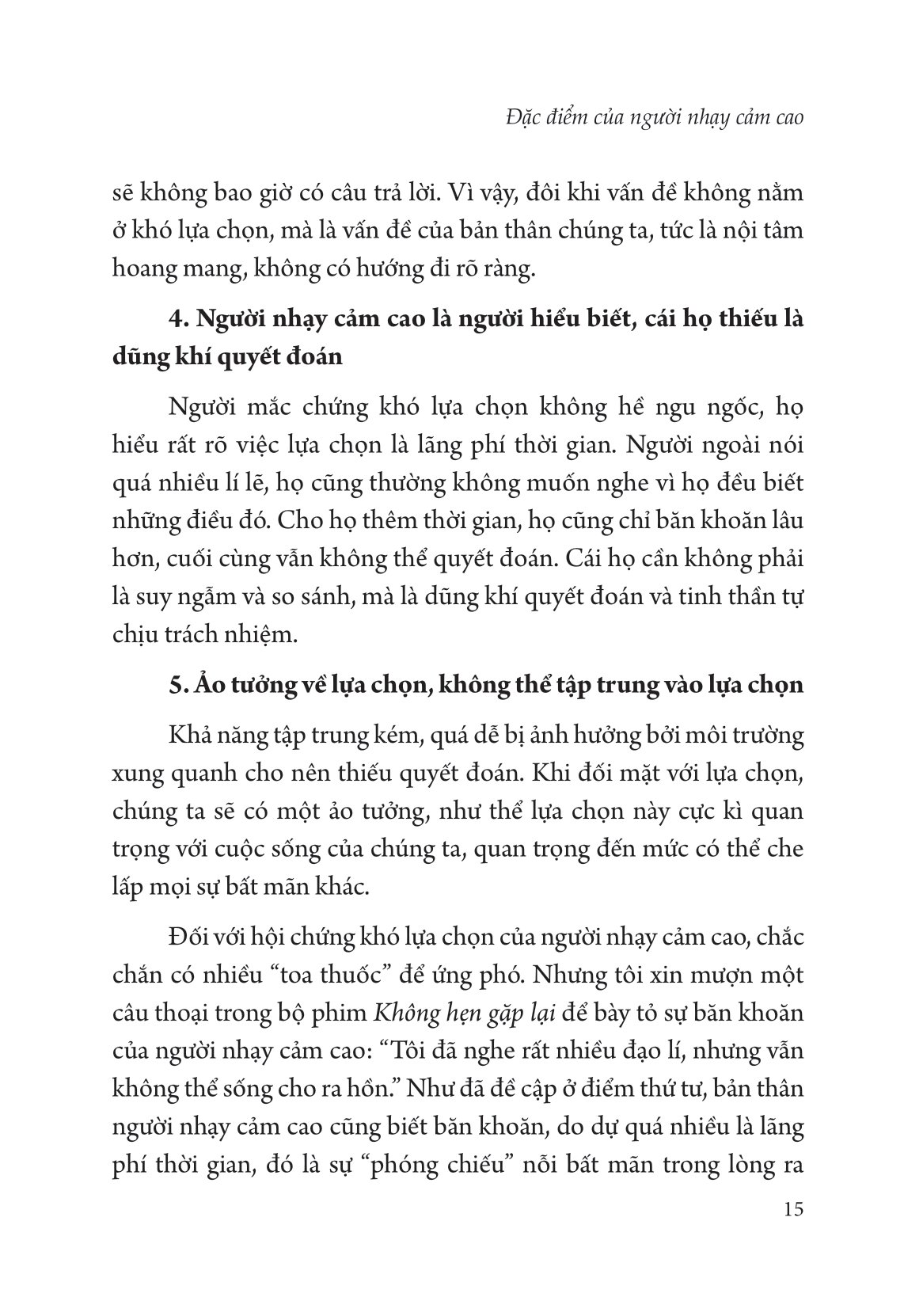 nhạy cảm - tư chất trời ban không nên lãng phí