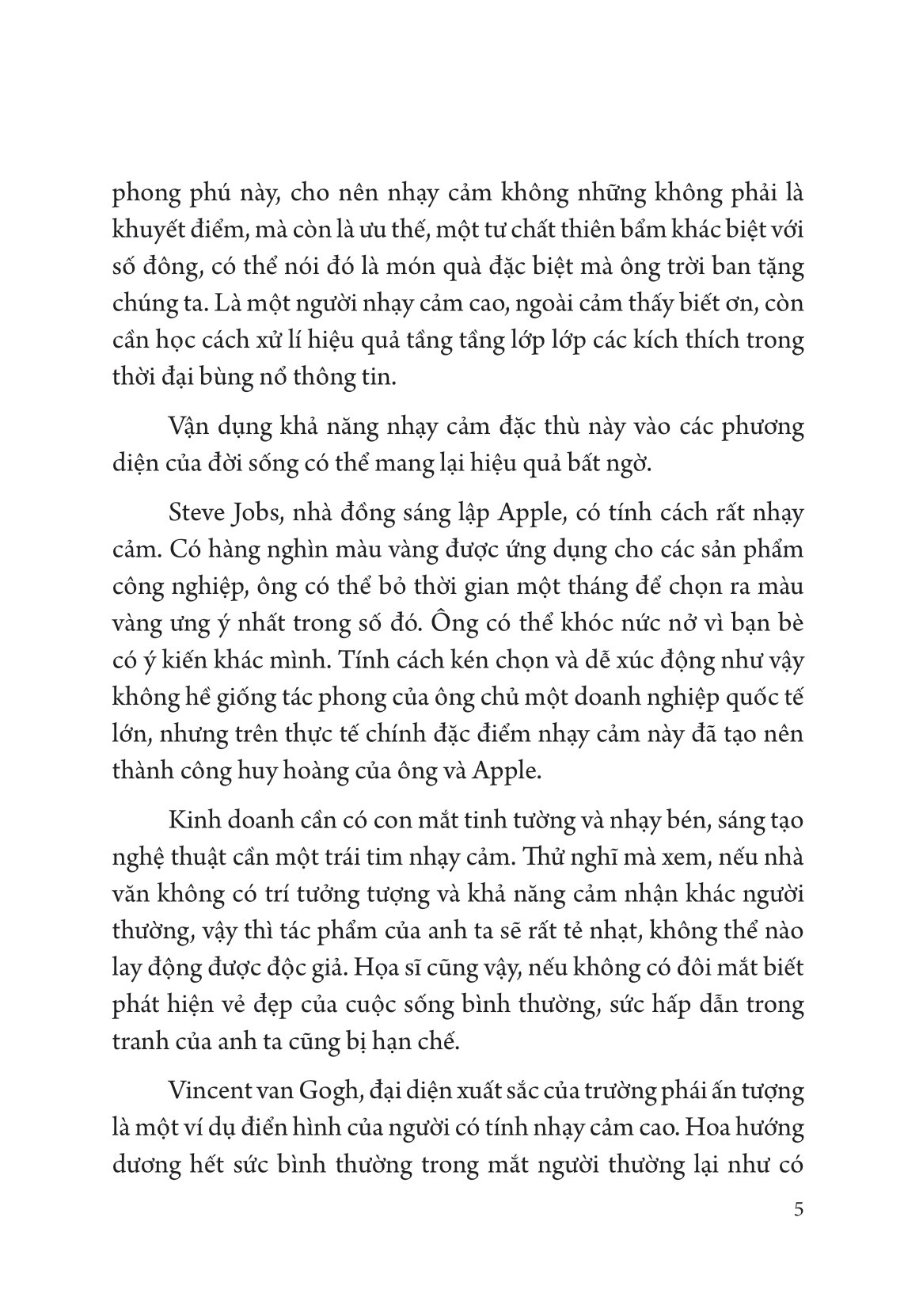 nhạy cảm - tư chất trời ban không nên lãng phí