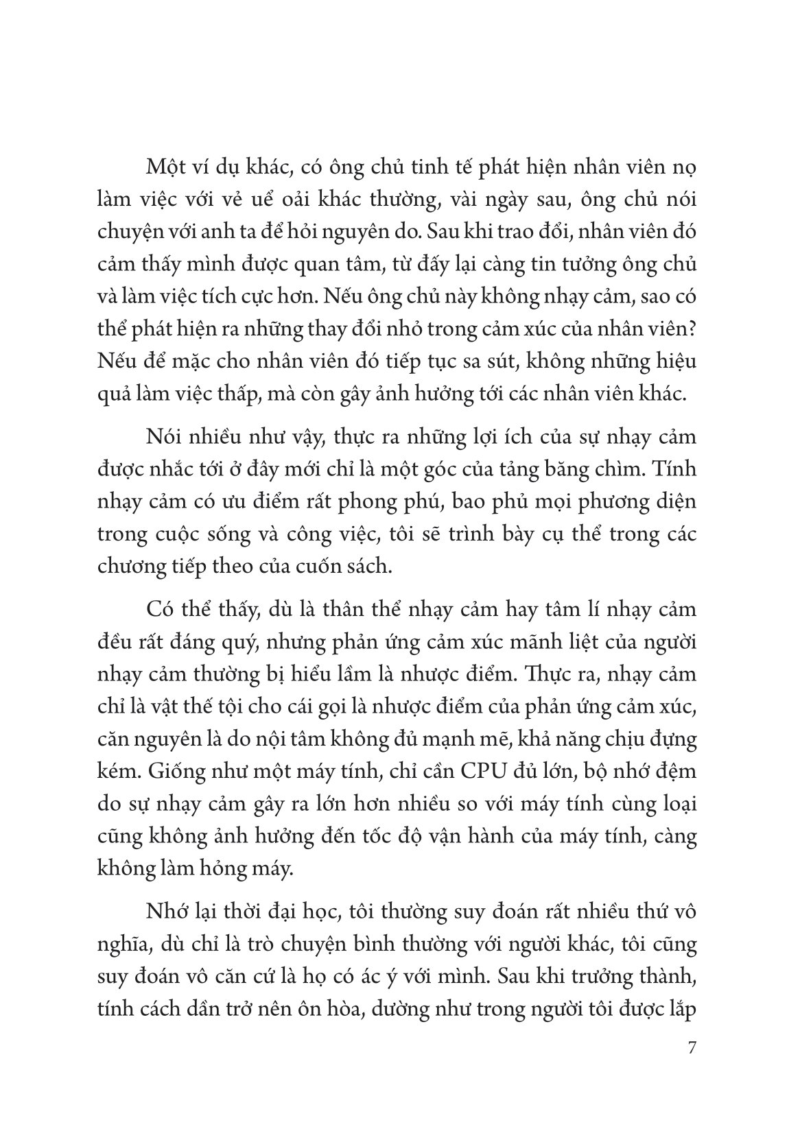 nhạy cảm - tư chất trời ban không nên lãng phí