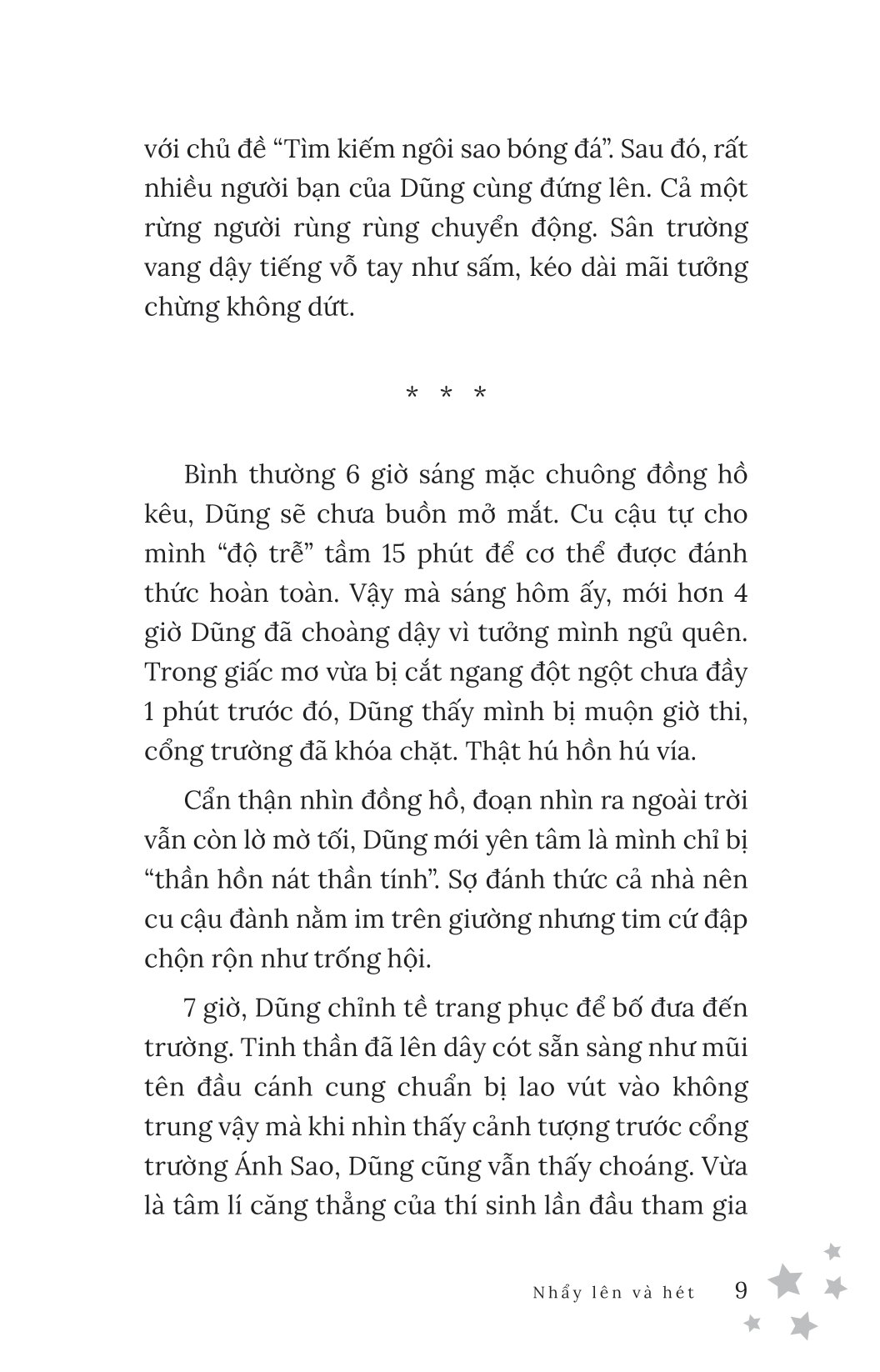 nhẩy lên và hét
