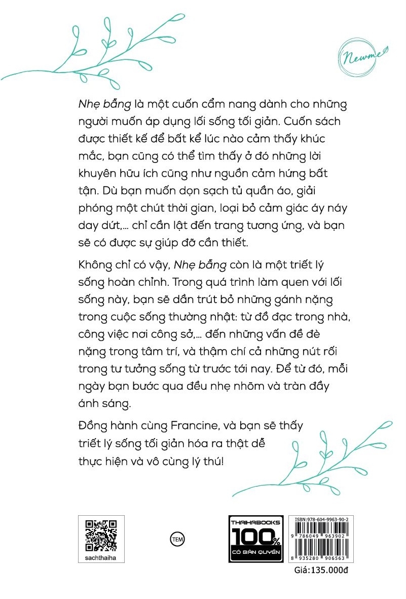 nhẹ bẫng - sống nhẹ nhàng, lòng nhẹ tênh, đời nhẹ bẫng