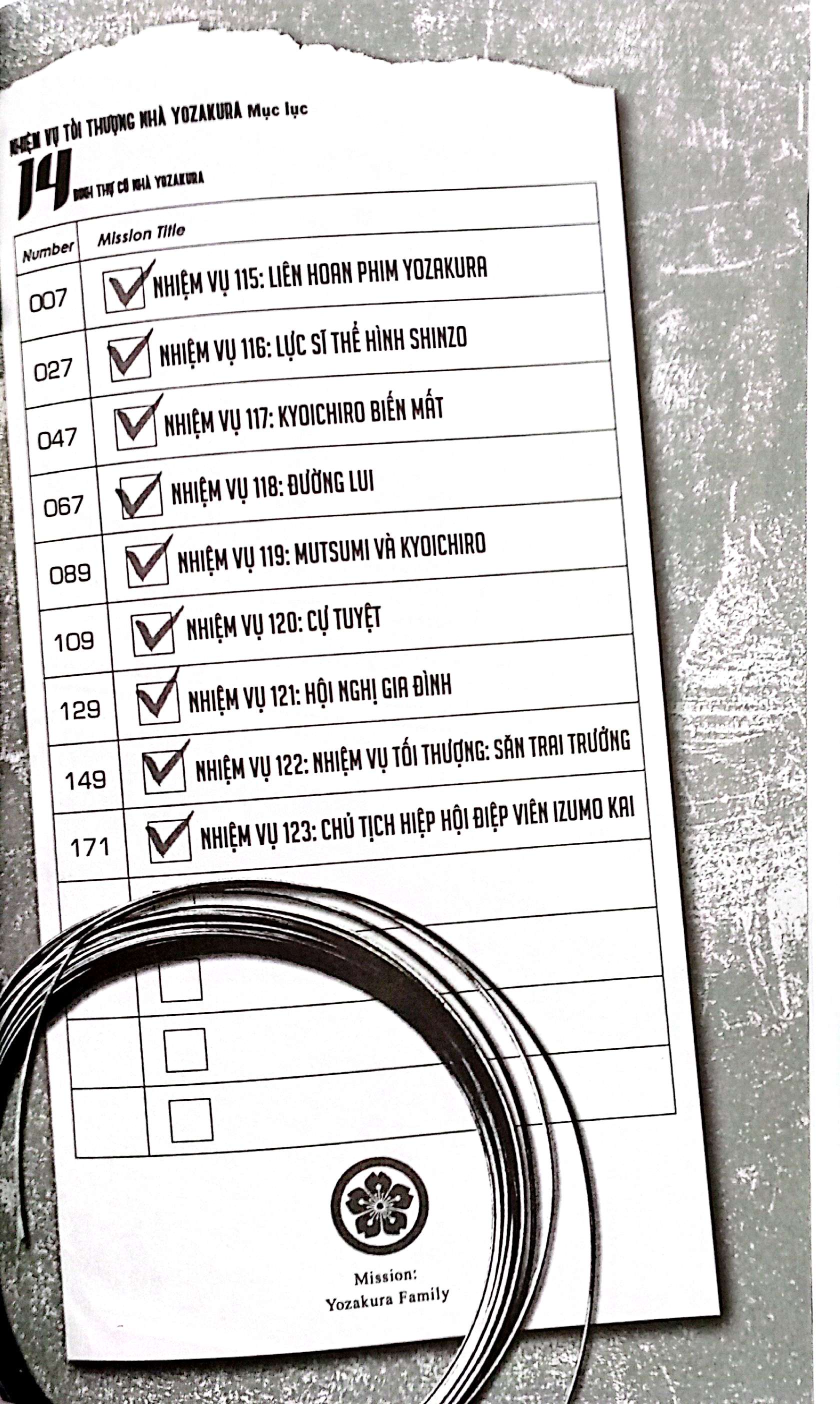 nhiệm vụ tối thượng nhà yozakura - tập 14 - kyoichiro mất tích