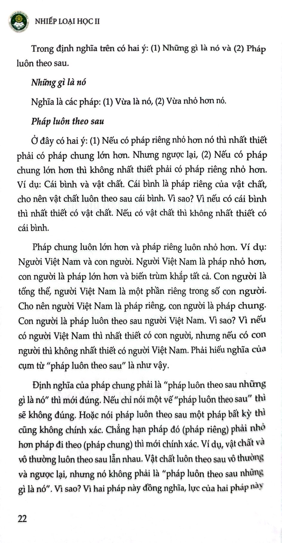 nhiếp loại học - thiết lập con đường lý luận khai mở tuệ nhãn - tập 2