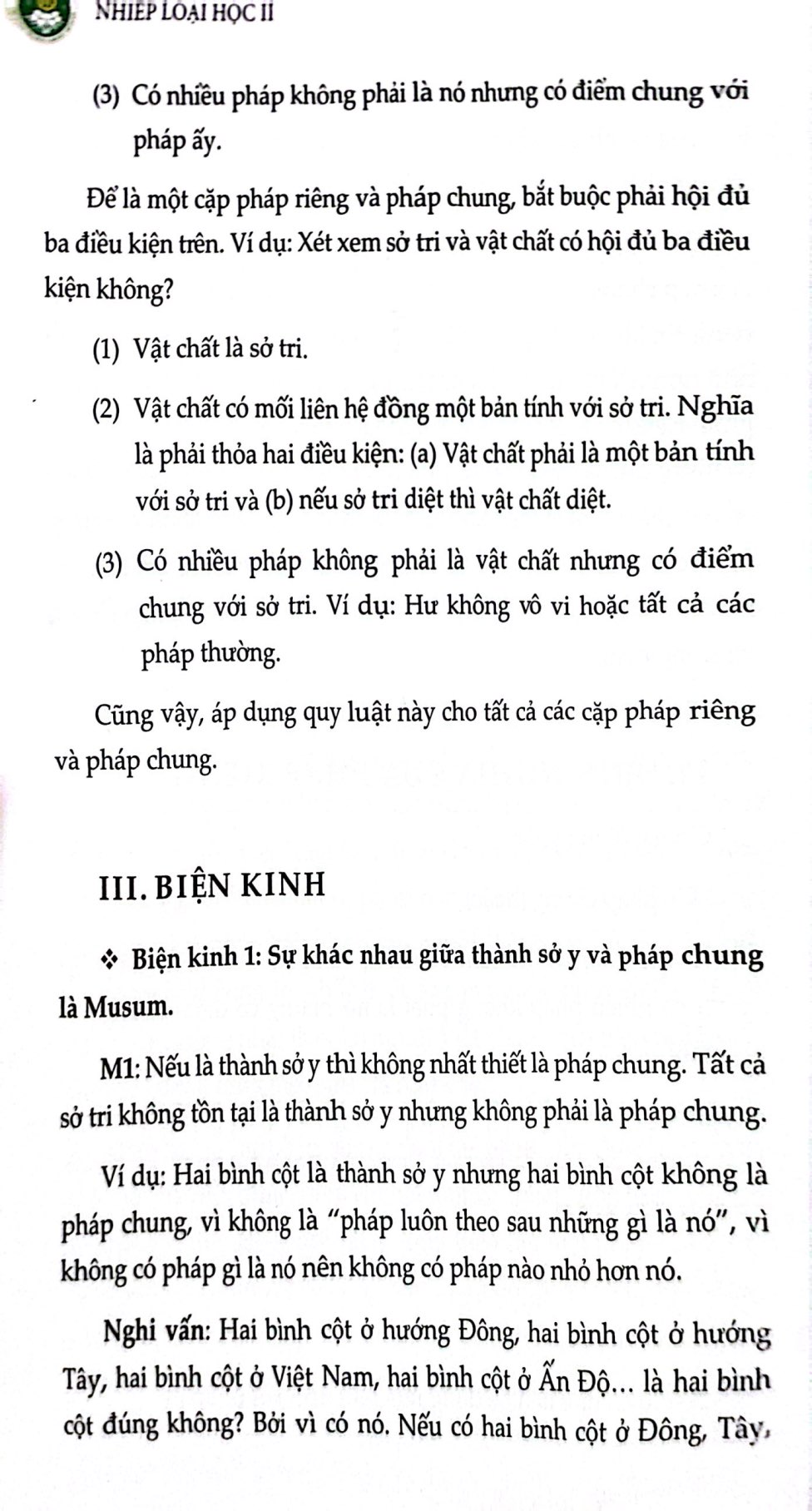 nhiếp loại học - thiết lập con đường lý luận khai mở tuệ nhãn - tập 2