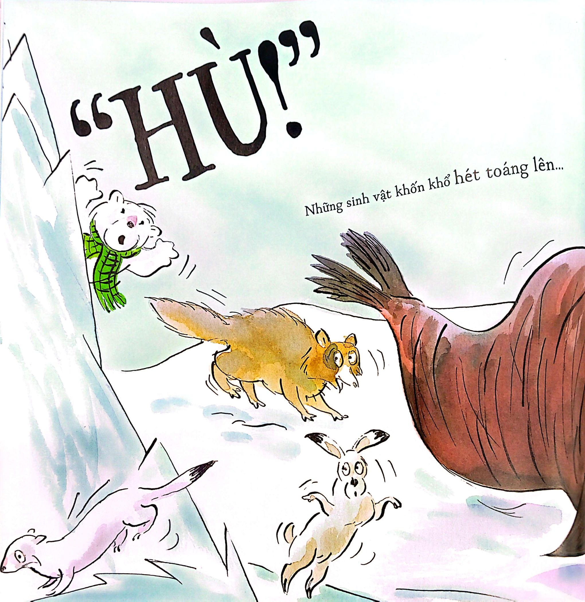 nhóc gấu thích hù