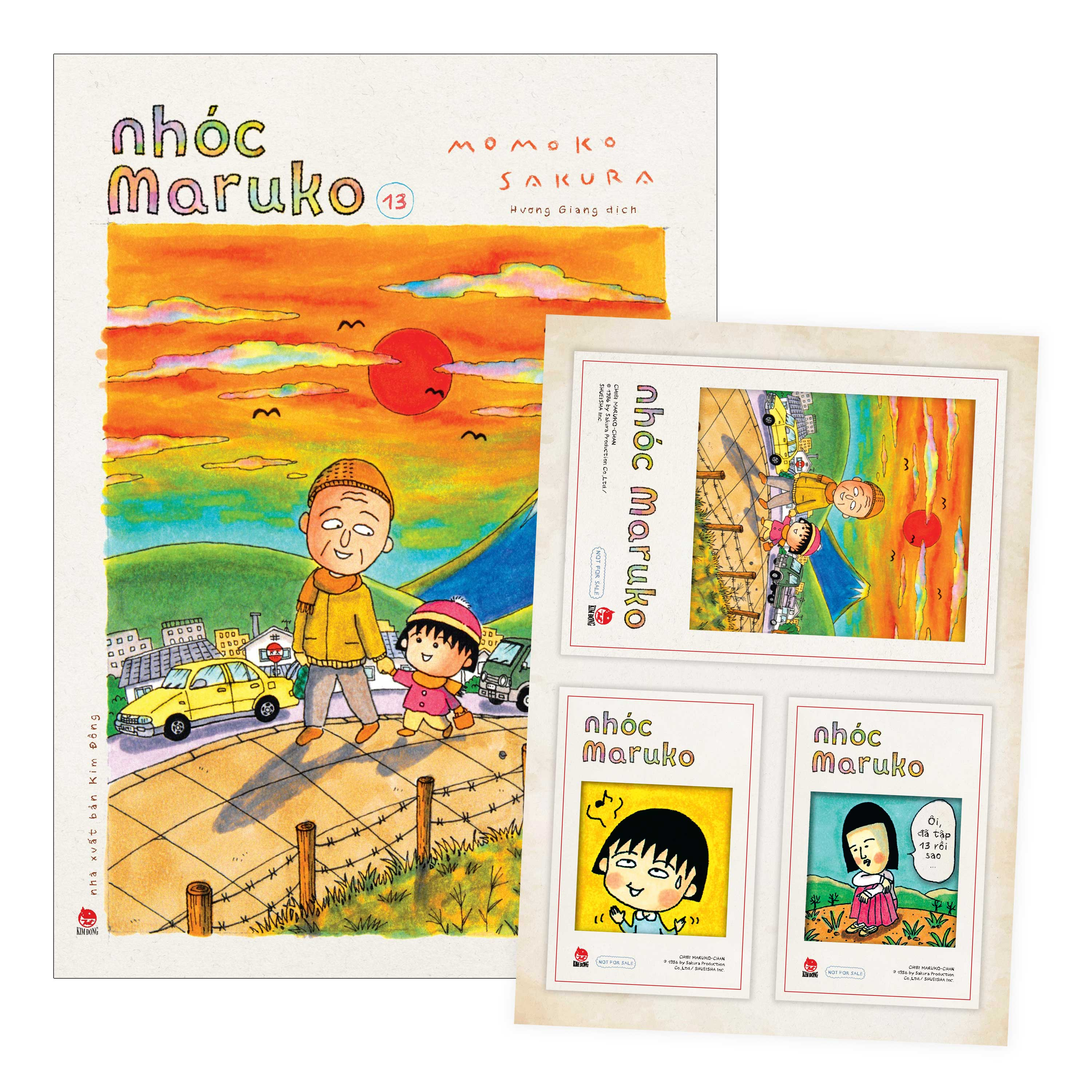 nhóc maruko - tập 13 - tặng kèm set postcard polaroid